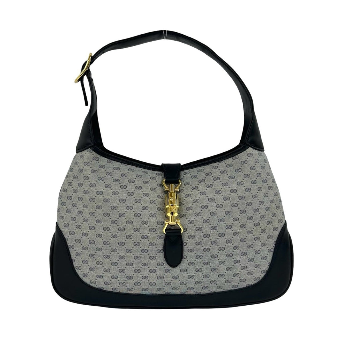 Gucci Navy Pvc Leather Handbag Shoulder Bag (Pre-Owned)