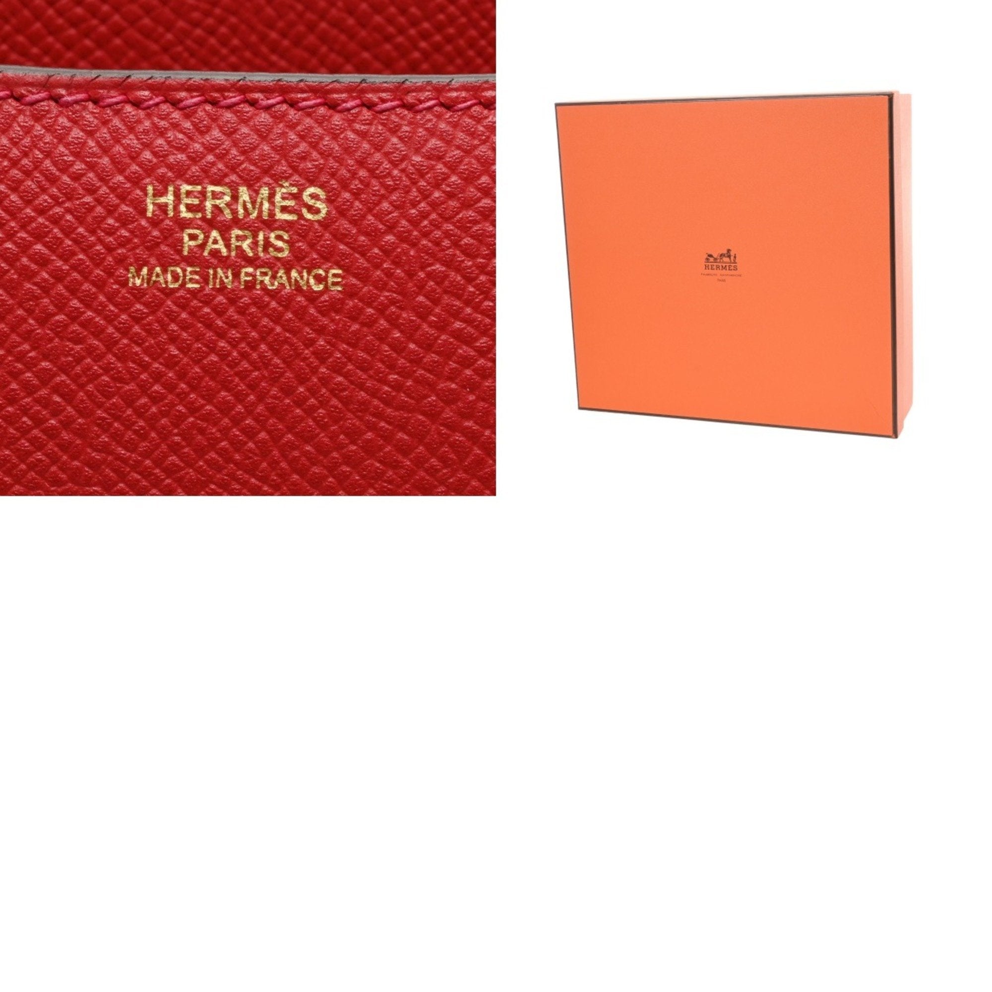 Hermes Constance Rouge Casaque Epsom Leather Shoulder Bag (Pre-Owned)