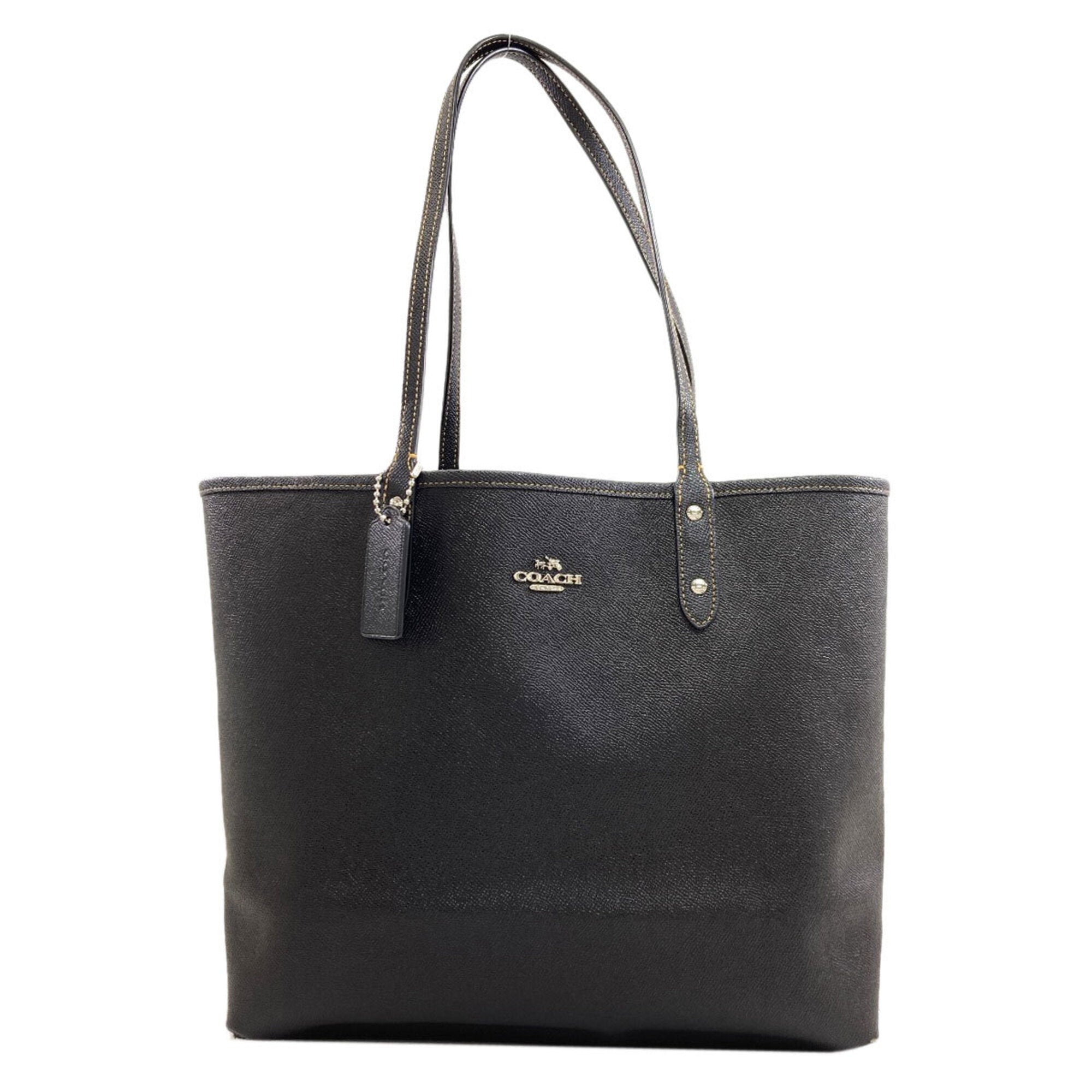 Coach Black Pvc Tote Bag (Pre-Owned)