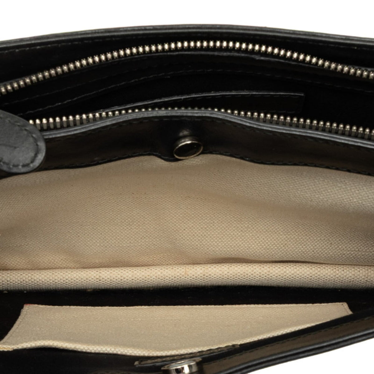 Balenciaga Black White Canvas Leather Shoulder Bag (Pre-Owned)