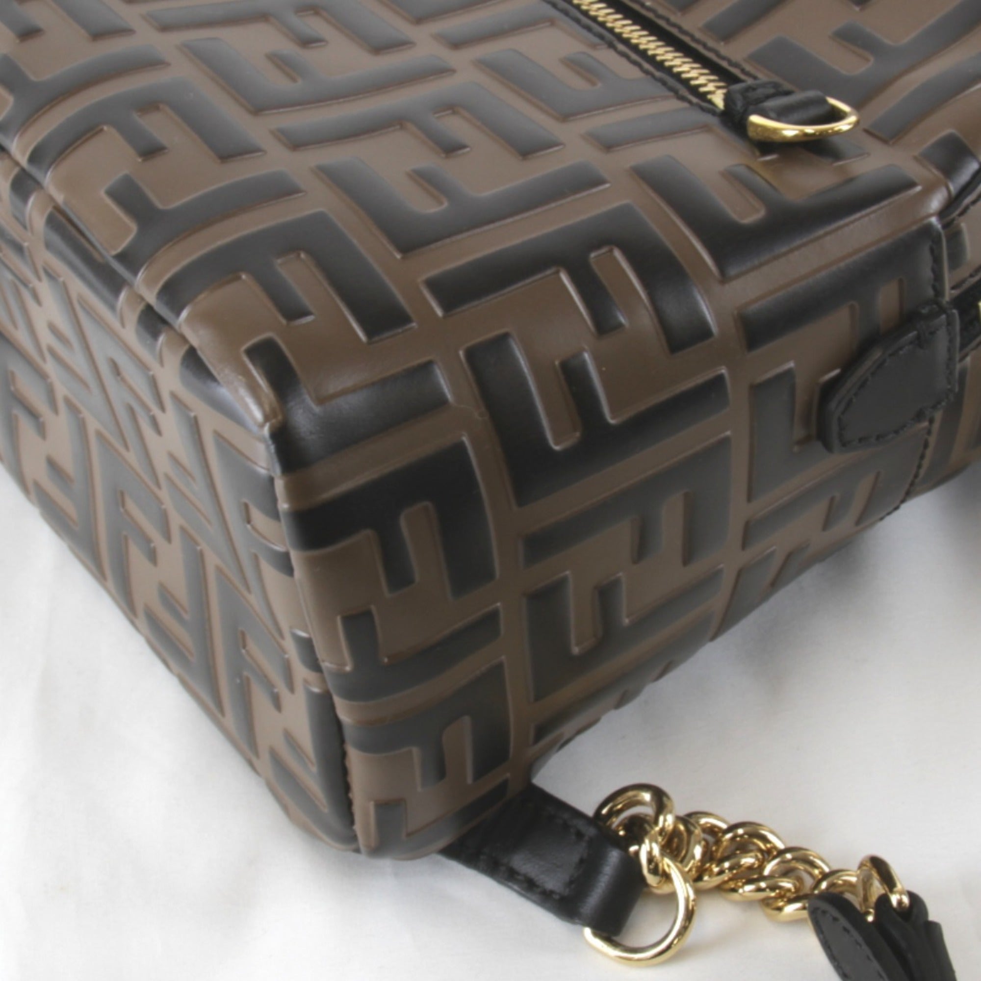 Fendi Zucca Brown Pvc Leather Backpack (Pre-Owned)