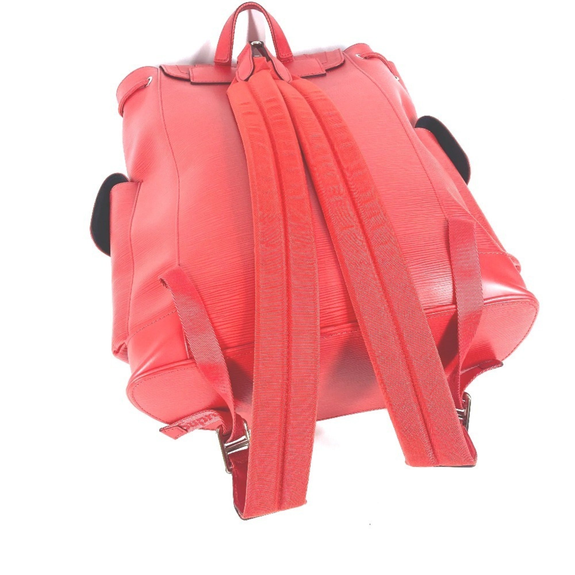 Louis Vuitton Epi Red Color White Epi Leather Backpack (Pre-Owned)