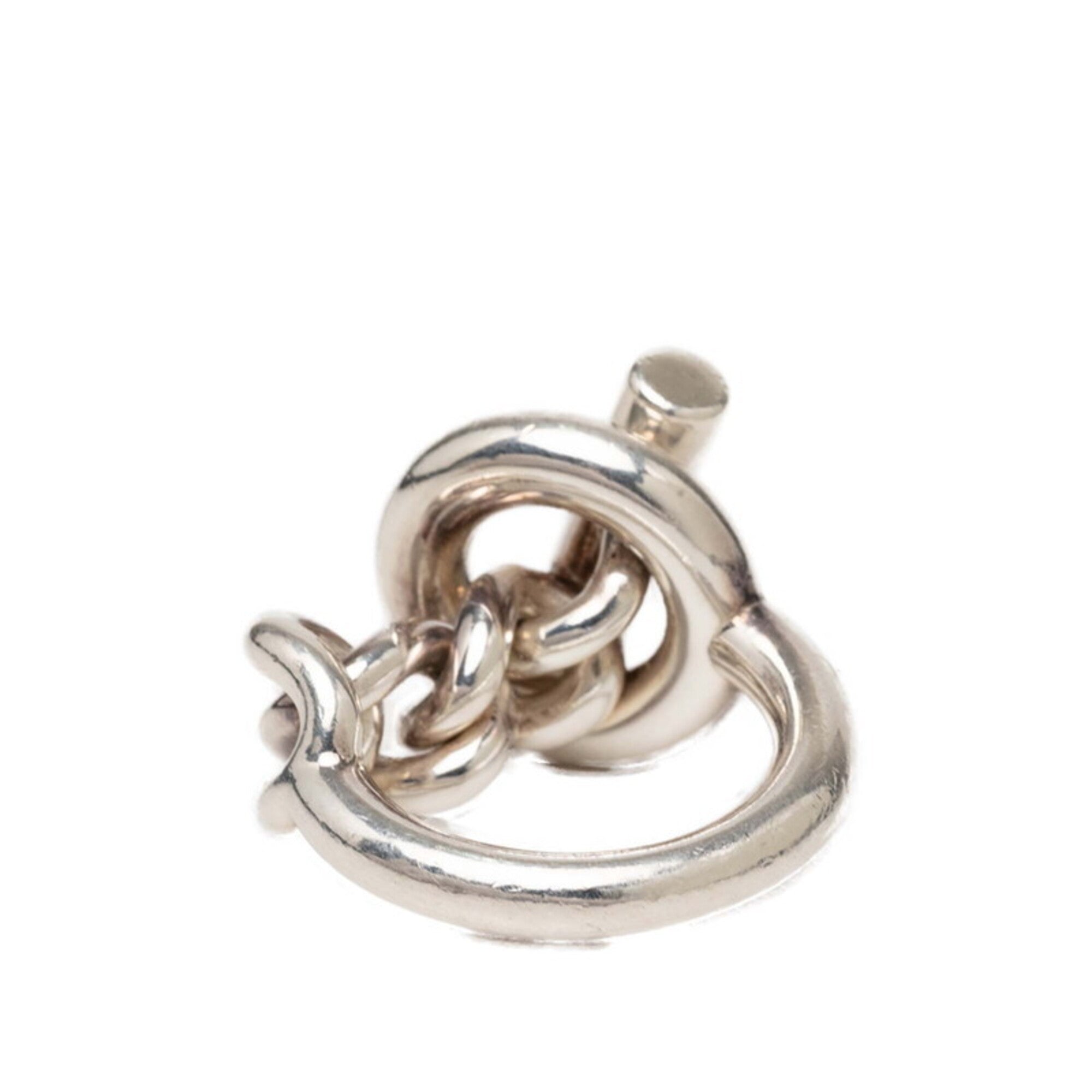 Hermes Silver 925 Band Ring (Pre-Owned)