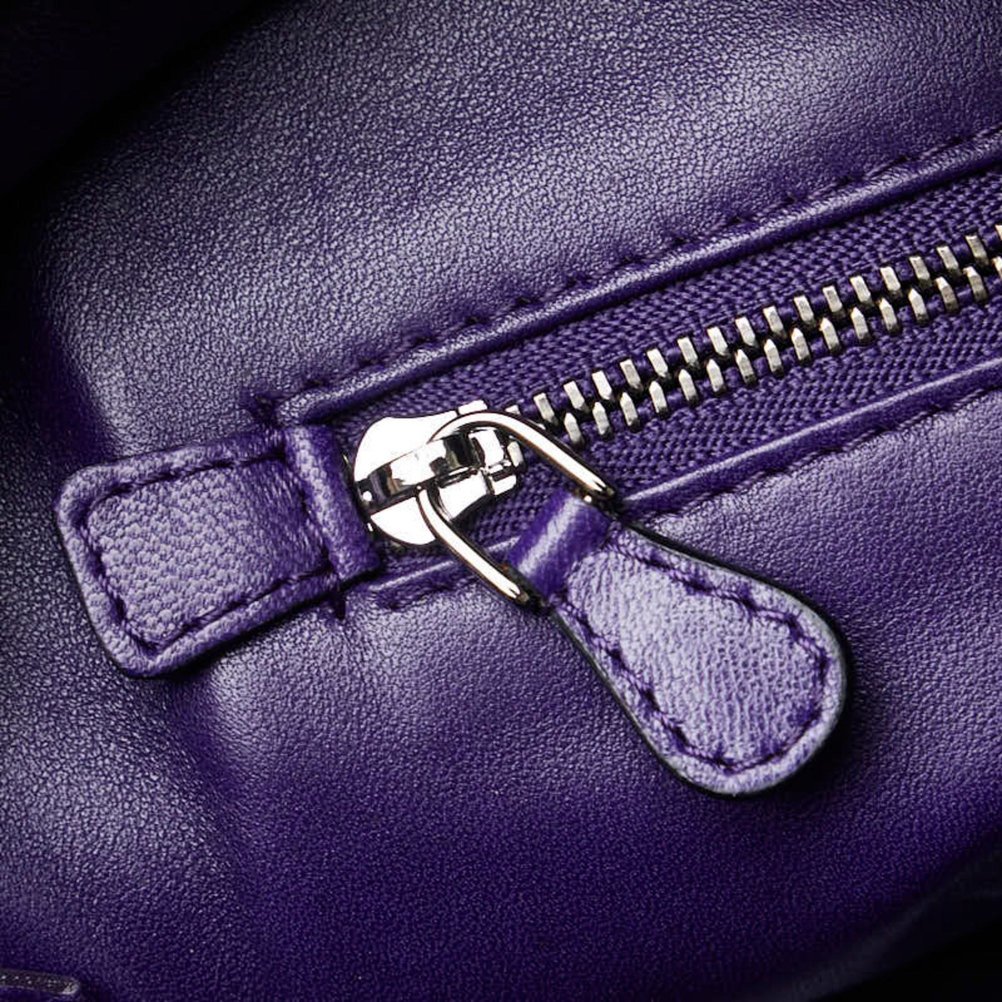 Loewe Purple Leather Handbag (Pre-Owned)
