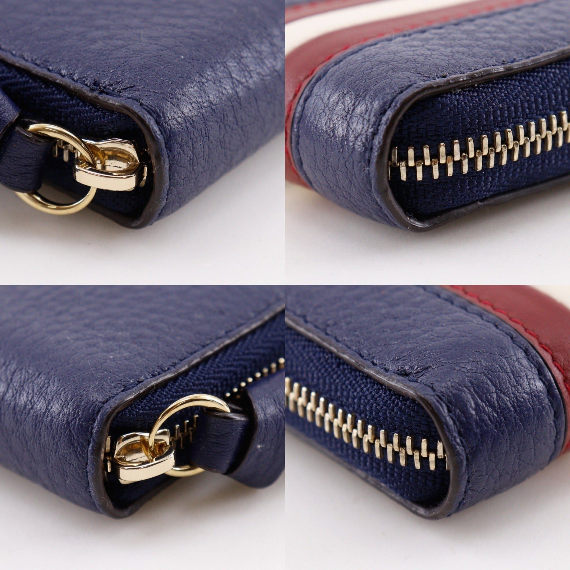 Bally Blue Leather Coin Purse/Coin Case (Pre-Owned)