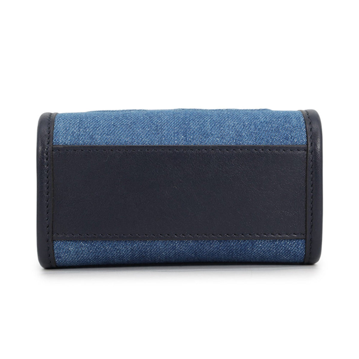 Jimmy Choo Blue Navy Canvas Leather Handbag Shoulder Bag (Pre-Owned)