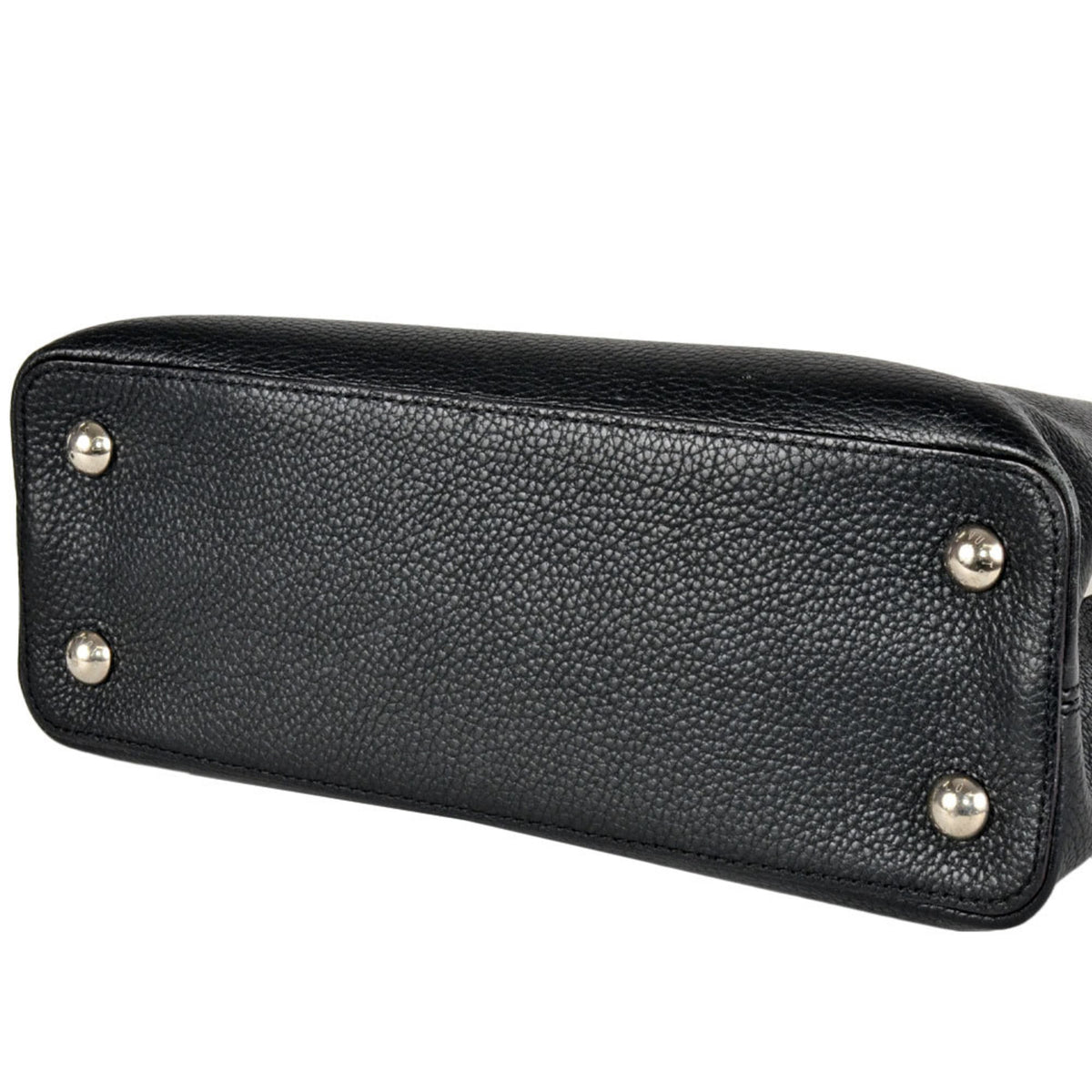 Louis Vuitton Black Noir Leather Handbag (Pre-Owned)