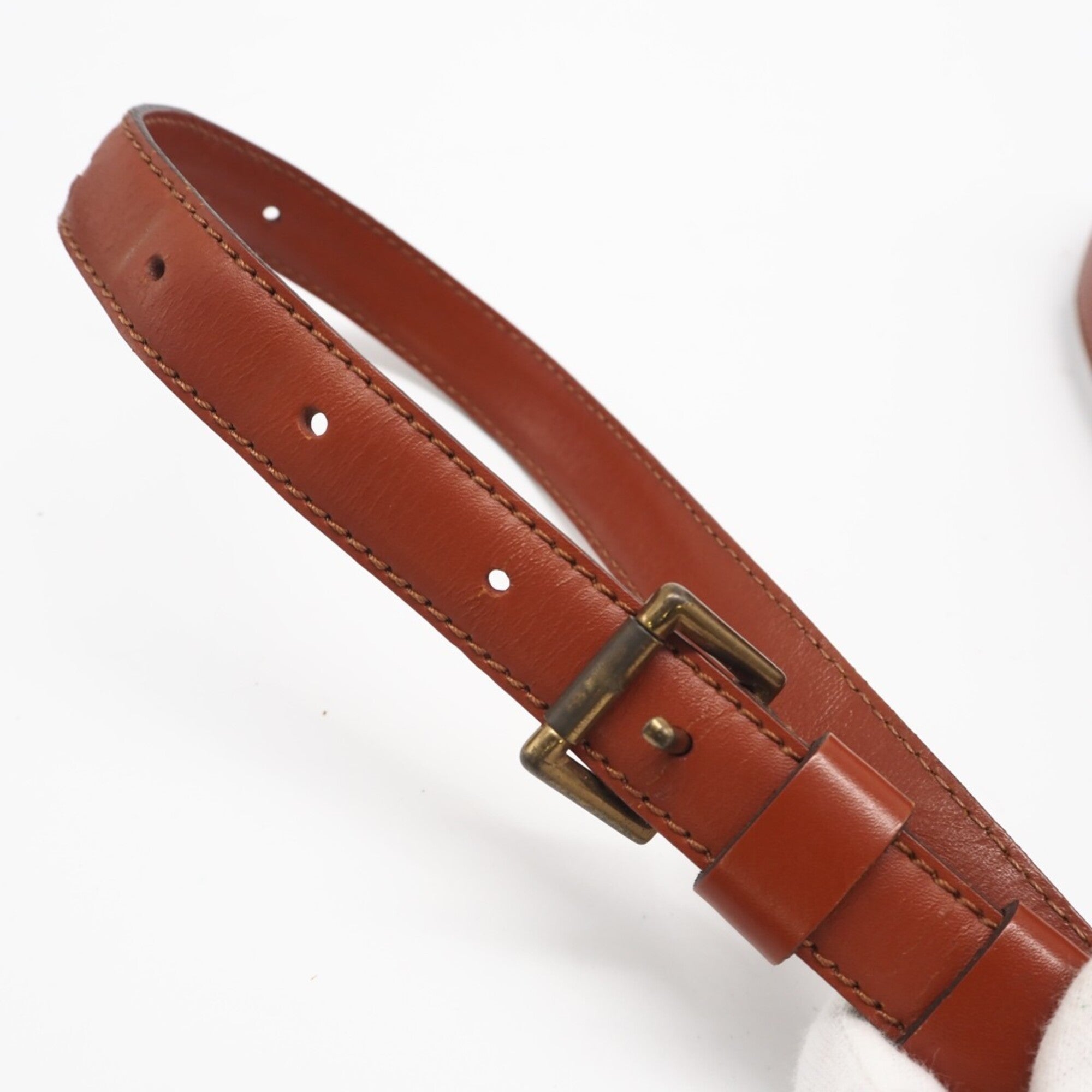 Louis Vuitton Brown Leather Shoulder Bag (Pre-Owned)