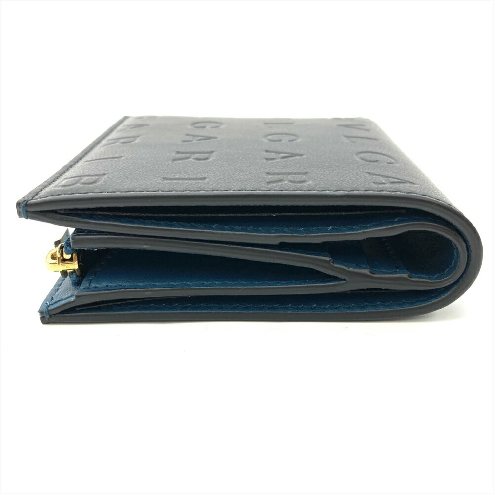 Bvlgari Black Leather Wallet (Bi-Fold) (Pre-Owned)
