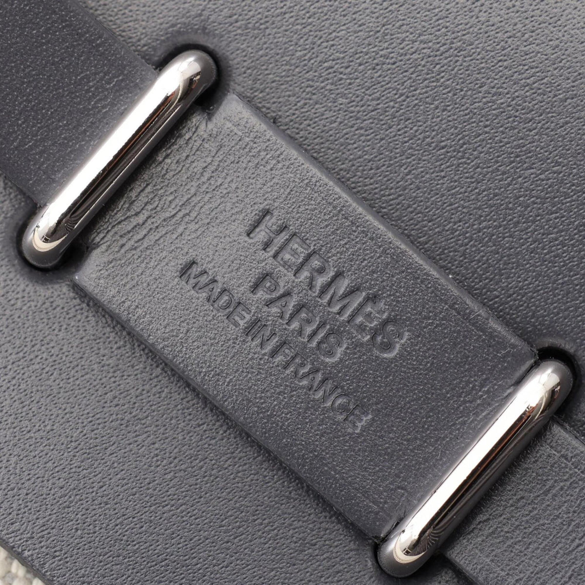 Hermes Ardoise Ecru Gray Ivory Handbag Shoulder Bag (Pre-Owned)