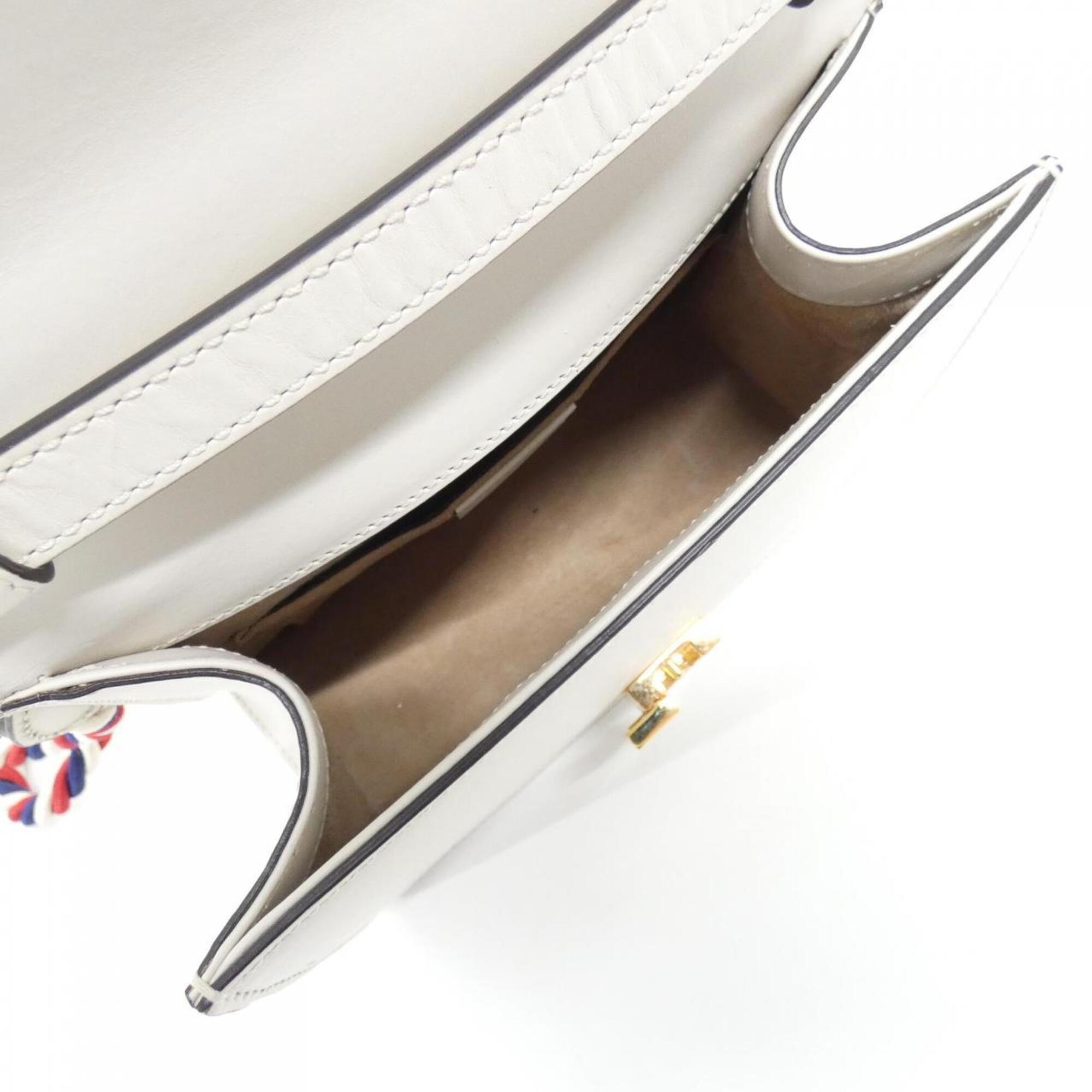 Gucci White Leather Handbag (Pre-Owned)