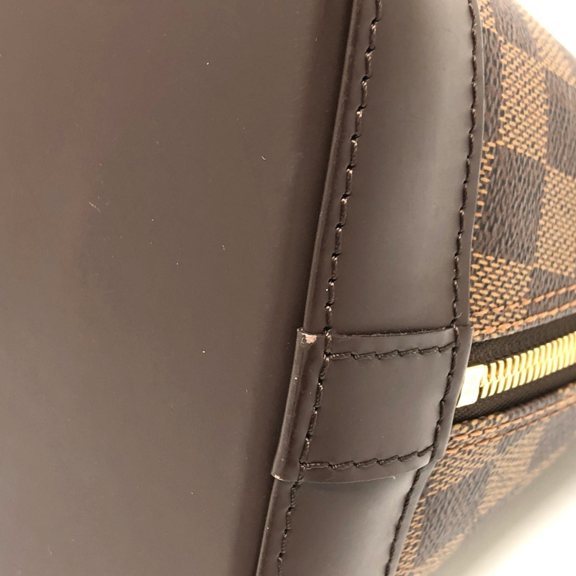 Louis Vuitton Brown Damier Canvas Handbag Tote Bag (Pre-Owned)