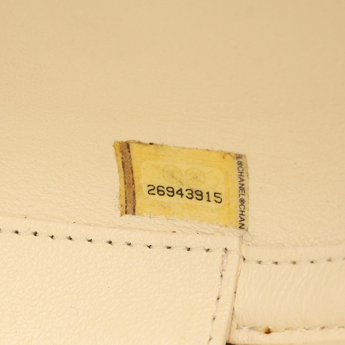 Chanel Beige Multi-Color Leather Shoulder Bag (Pre-Owned)