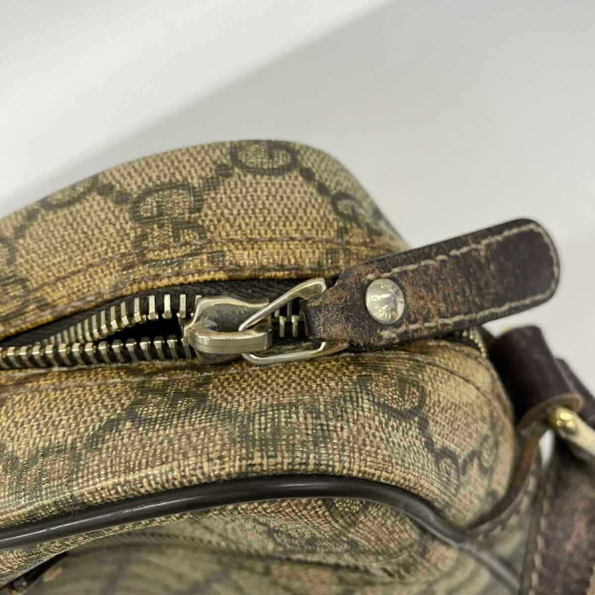 Gucci Brown Pvc Shoulder Bag (Pre-Owned)