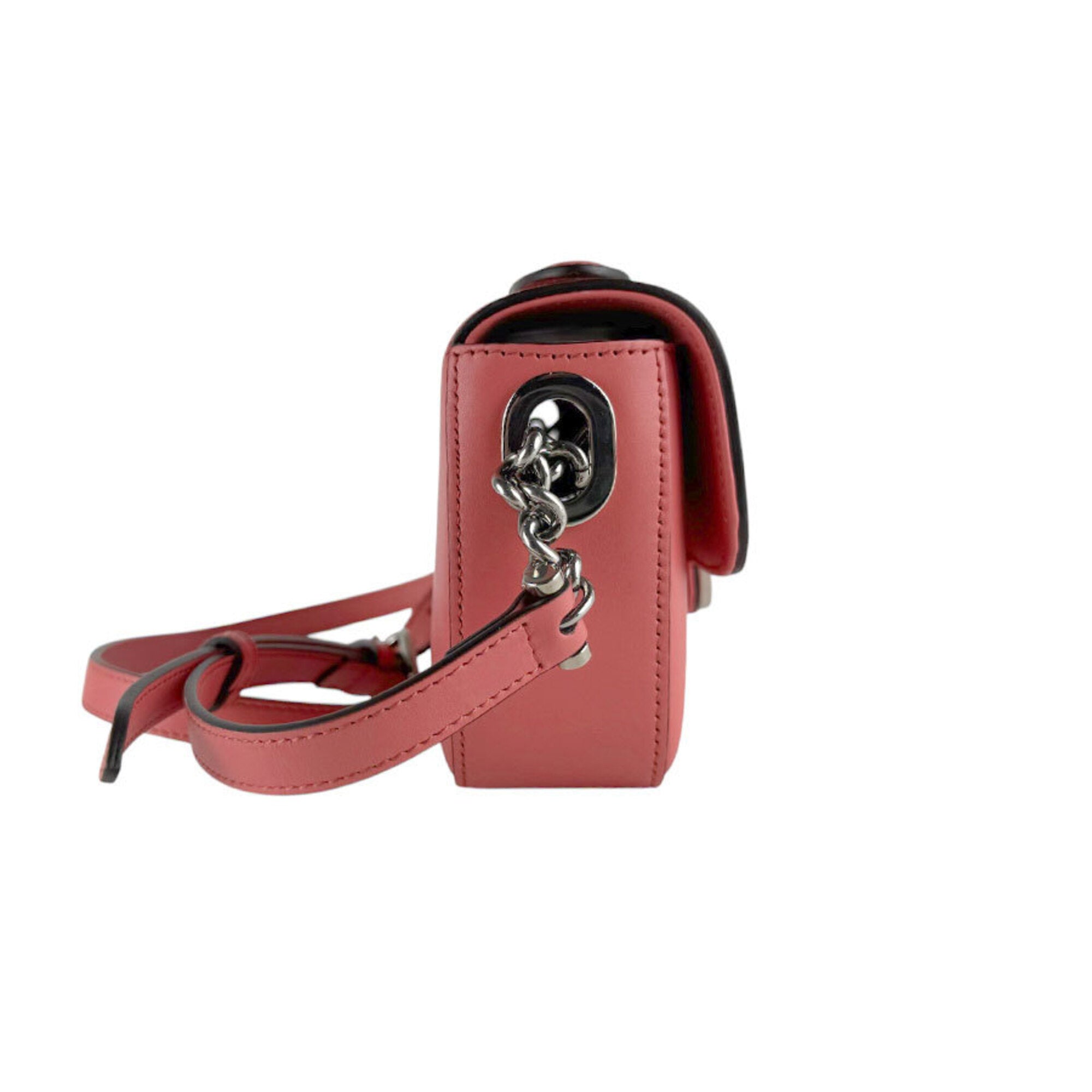 Gucci Pink Leather Shoulder Bag (Pre-Owned)
