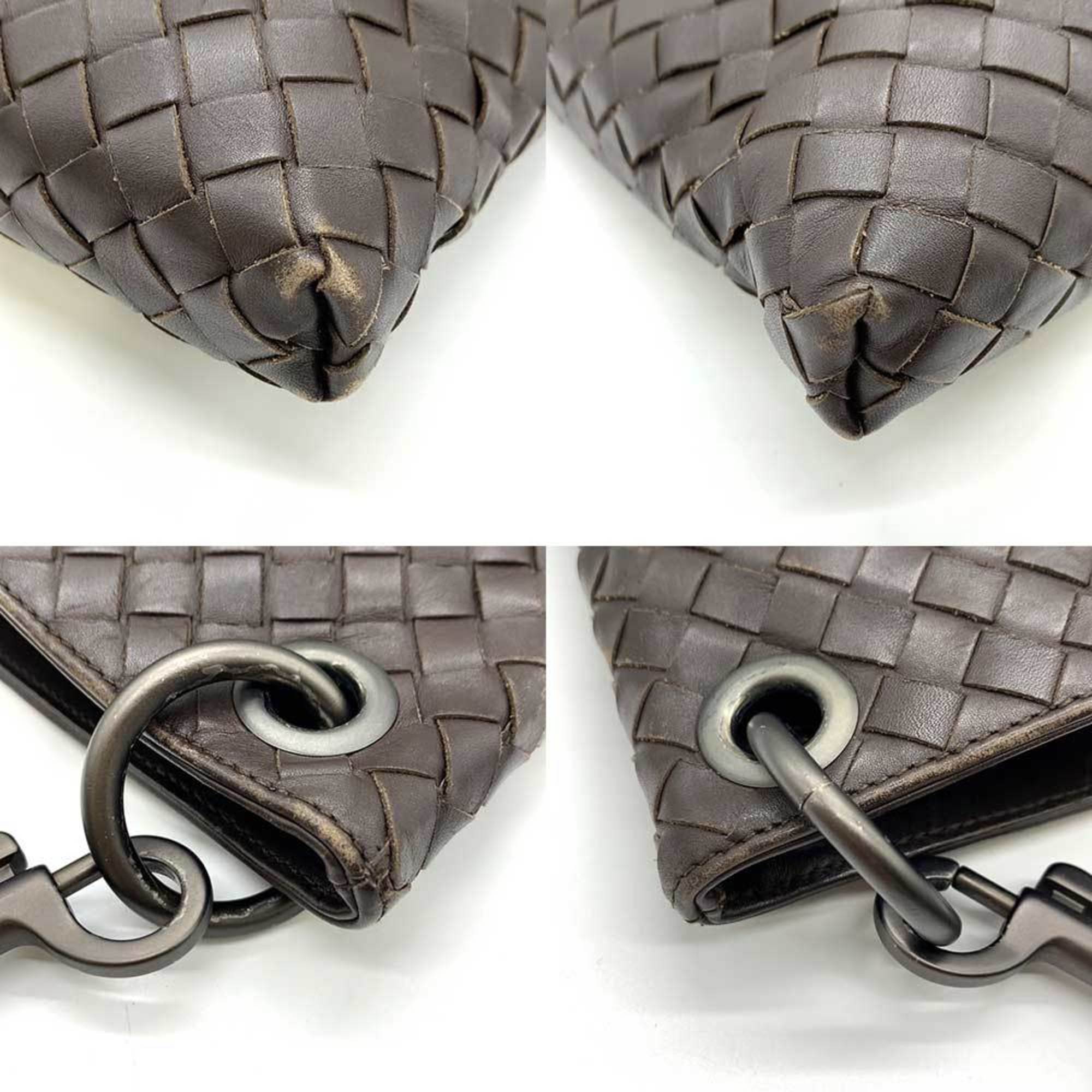 Bottega Veneta Brown Intrecciato Shoulder Bag (Pre-Owned)
