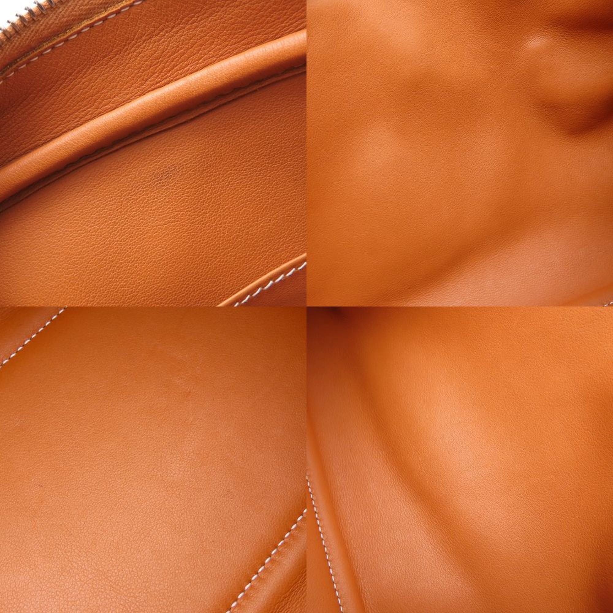 Hermes Toffee Taurillon Clemence Leather Shoulder Bag (Pre-Owned)