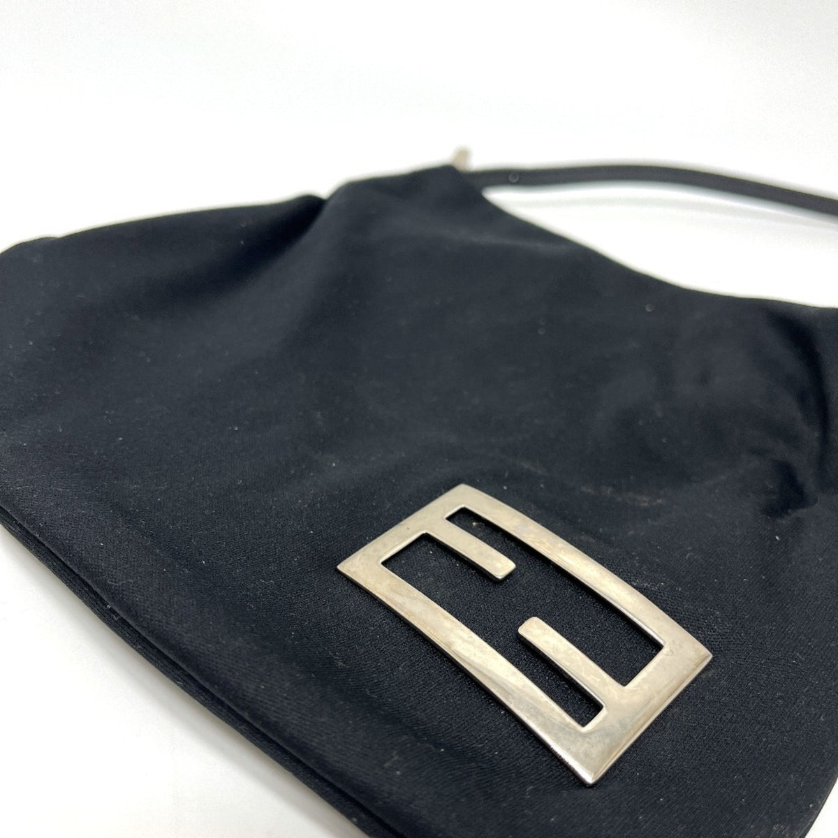 Fendi Black Satin Handbag (Pre-Owned)