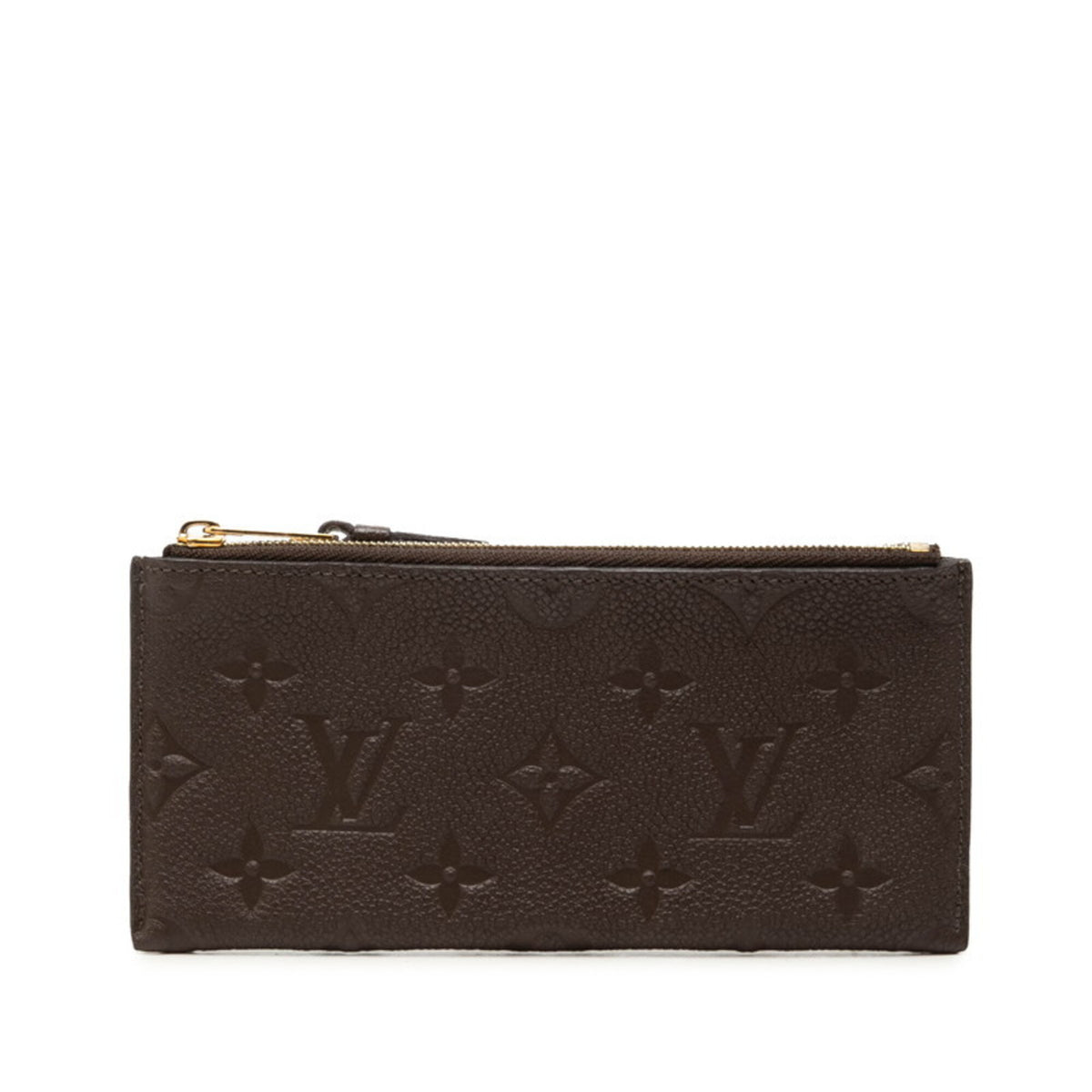 Louis Vuitton Brown Leather Coin Purse/Coin Case (Pre-Owned)