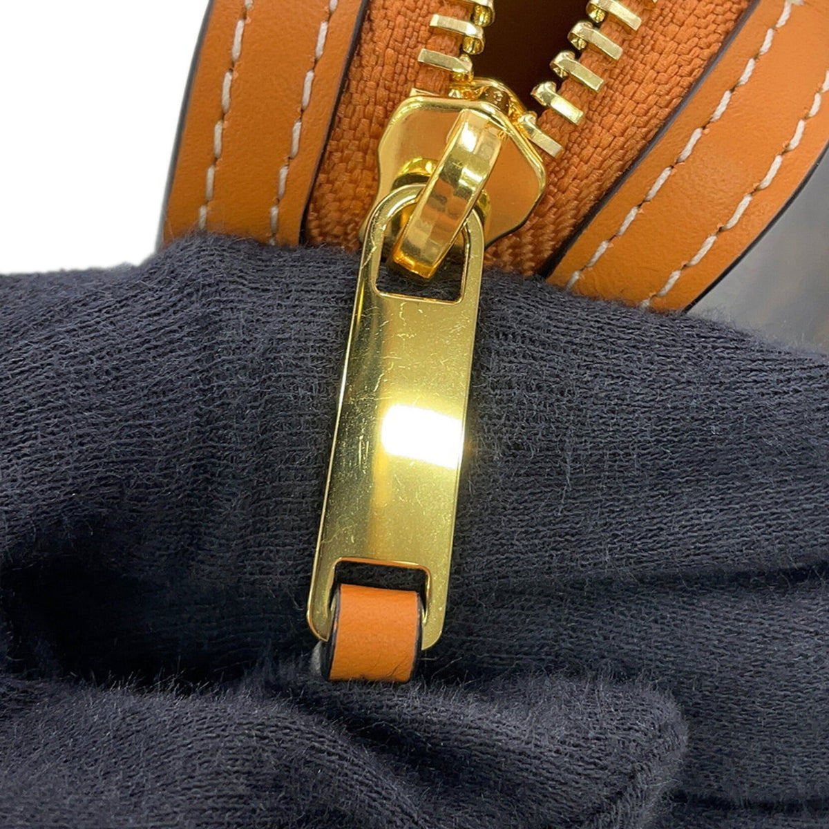 Celine Gold Pvc Leather Handbag Shoulder Bag (Pre-Owned)