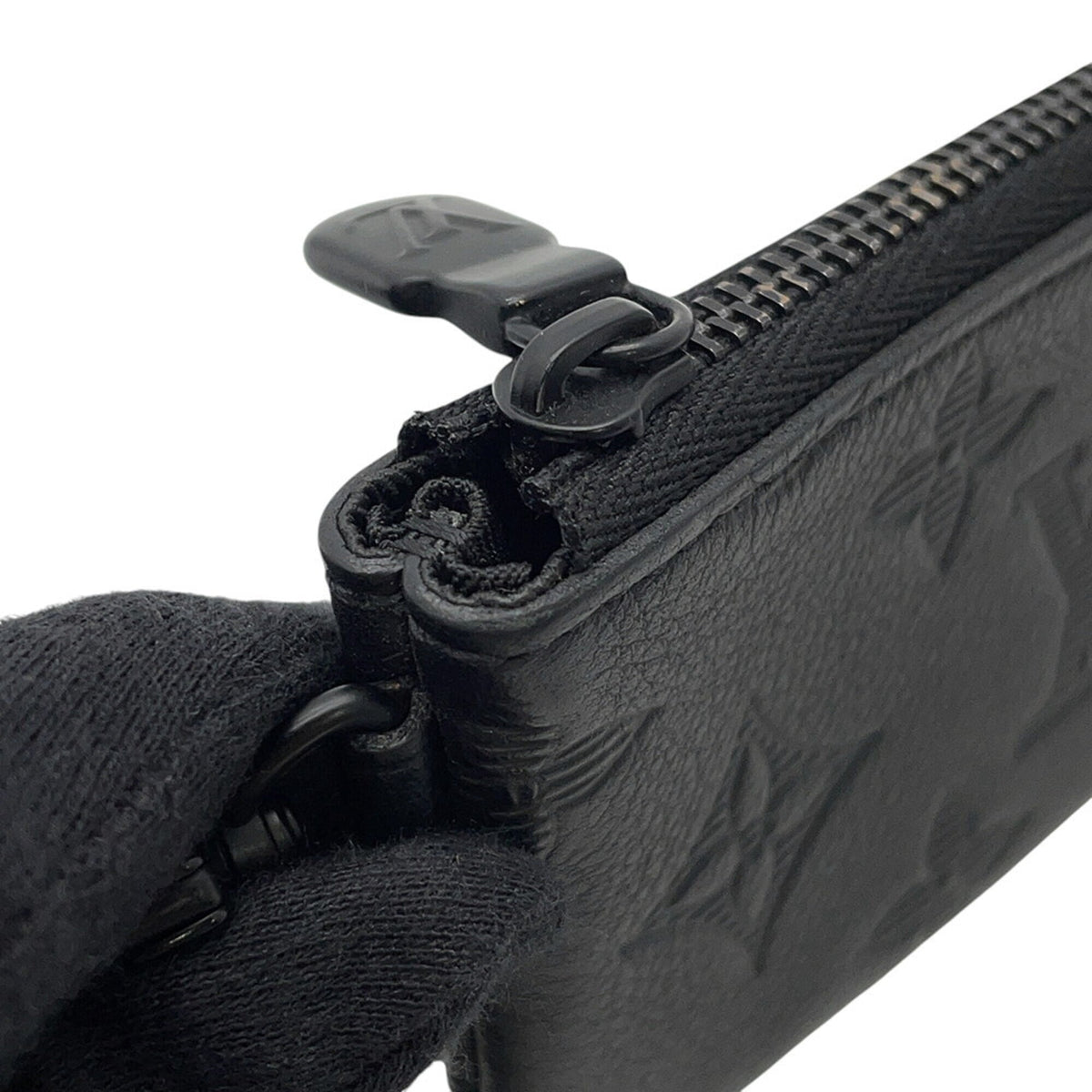 Louis Vuitton Monogram Shadow Black Noir Monogram Shadow Handbag Shoulder Bag (Pre-Owned)