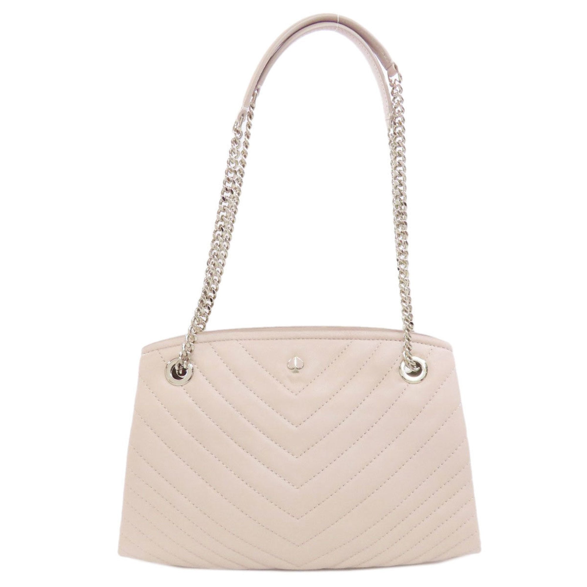 Kate Spade Beige Leather Shoulder Bag (Pre-Owned)