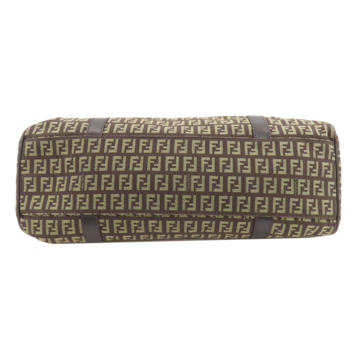 Fendi Dark Brown Canvas Tote Bag (Pre-Owned)