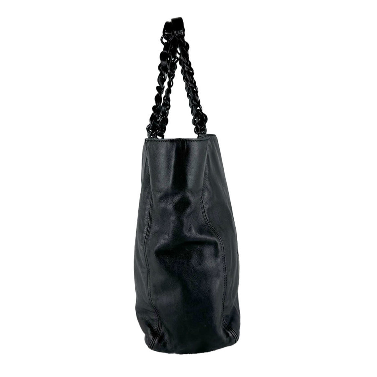 Chanel Black Leather Handbag (Pre-Owned)