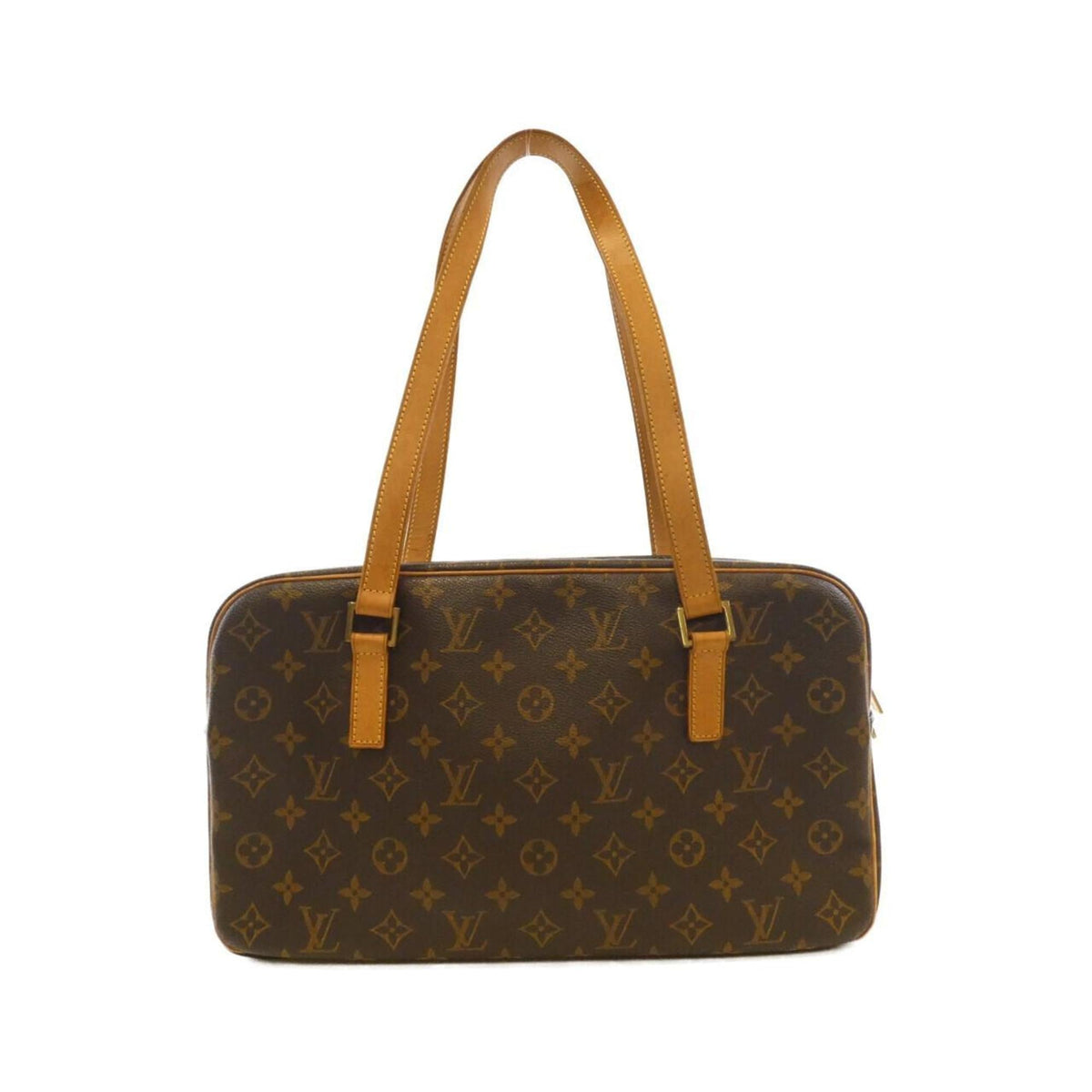 Louis Vuitton Monogram Marron Coated Canvas Shoulder Bag (Pre-Owned)