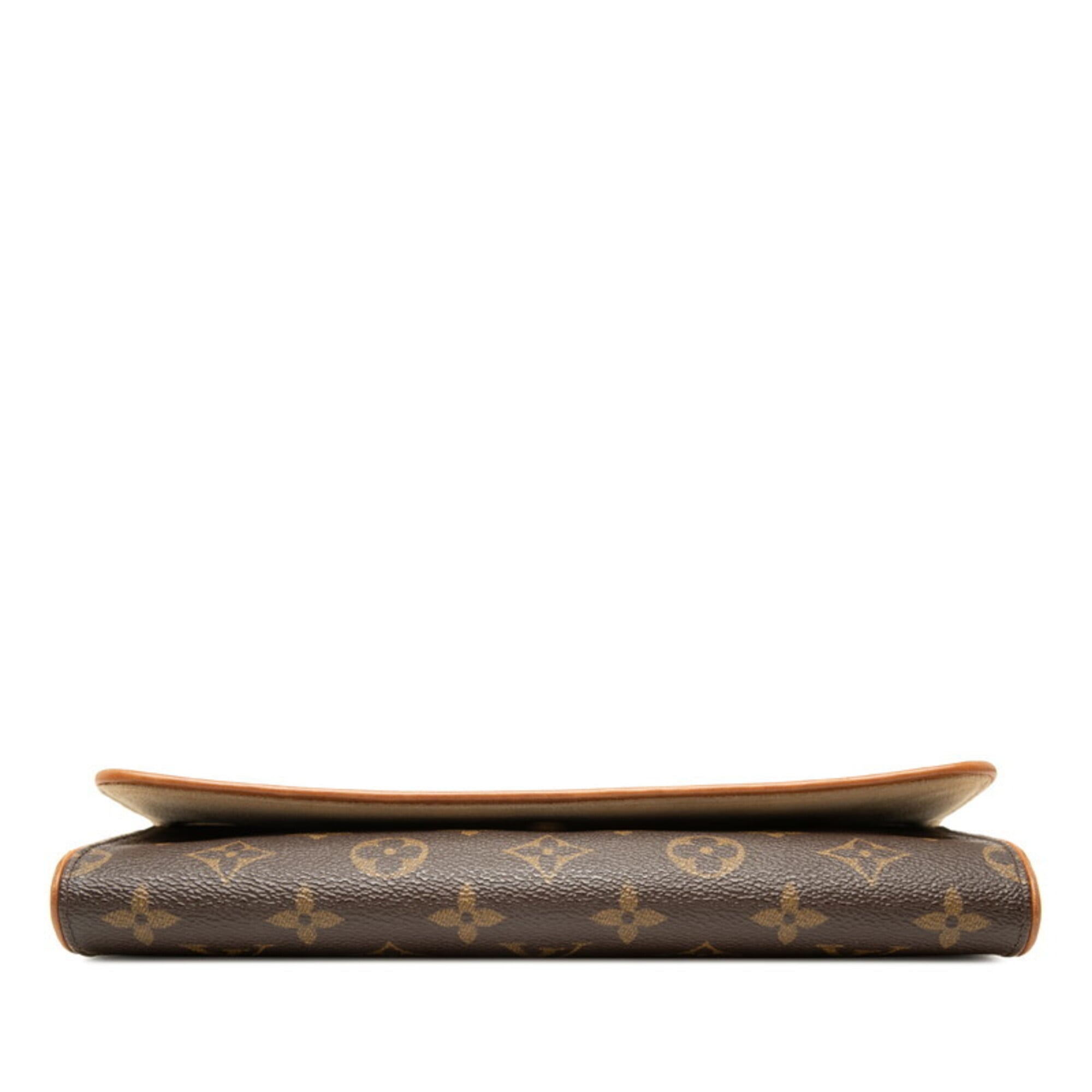 Louis Vuitton Brown Pvc Leather Pochette Shoulder Bag (Pre-Owned)