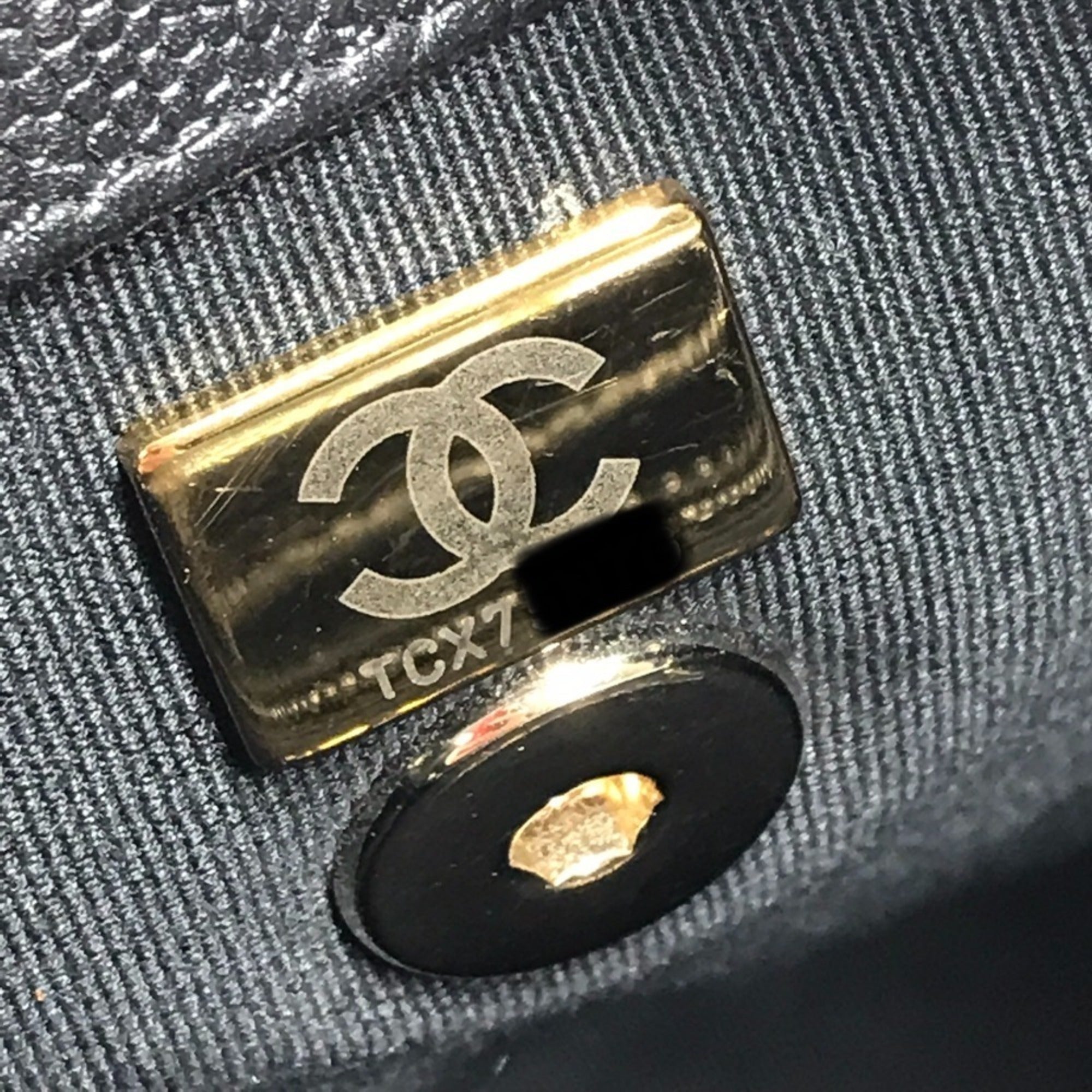 Chanel Black Grained Calfskin Backpack (Pre-Owned)