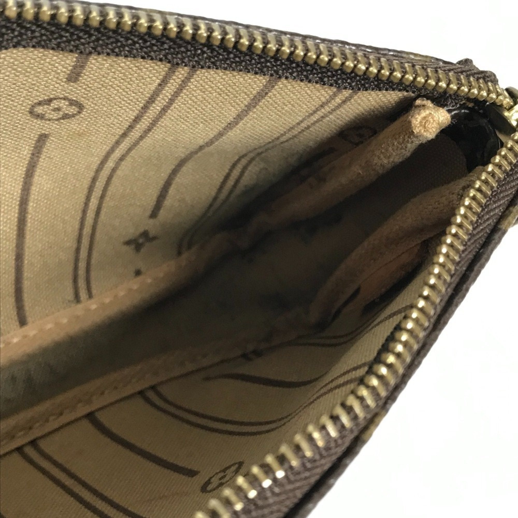 Louis Vuitton Brown Canvas Handbag Pochette (Pre-Owned)