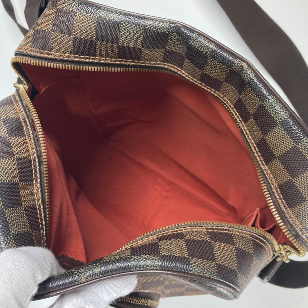 Louis Vuitton Brown Damier Canvas Shoulder Bag (Pre-Owned)