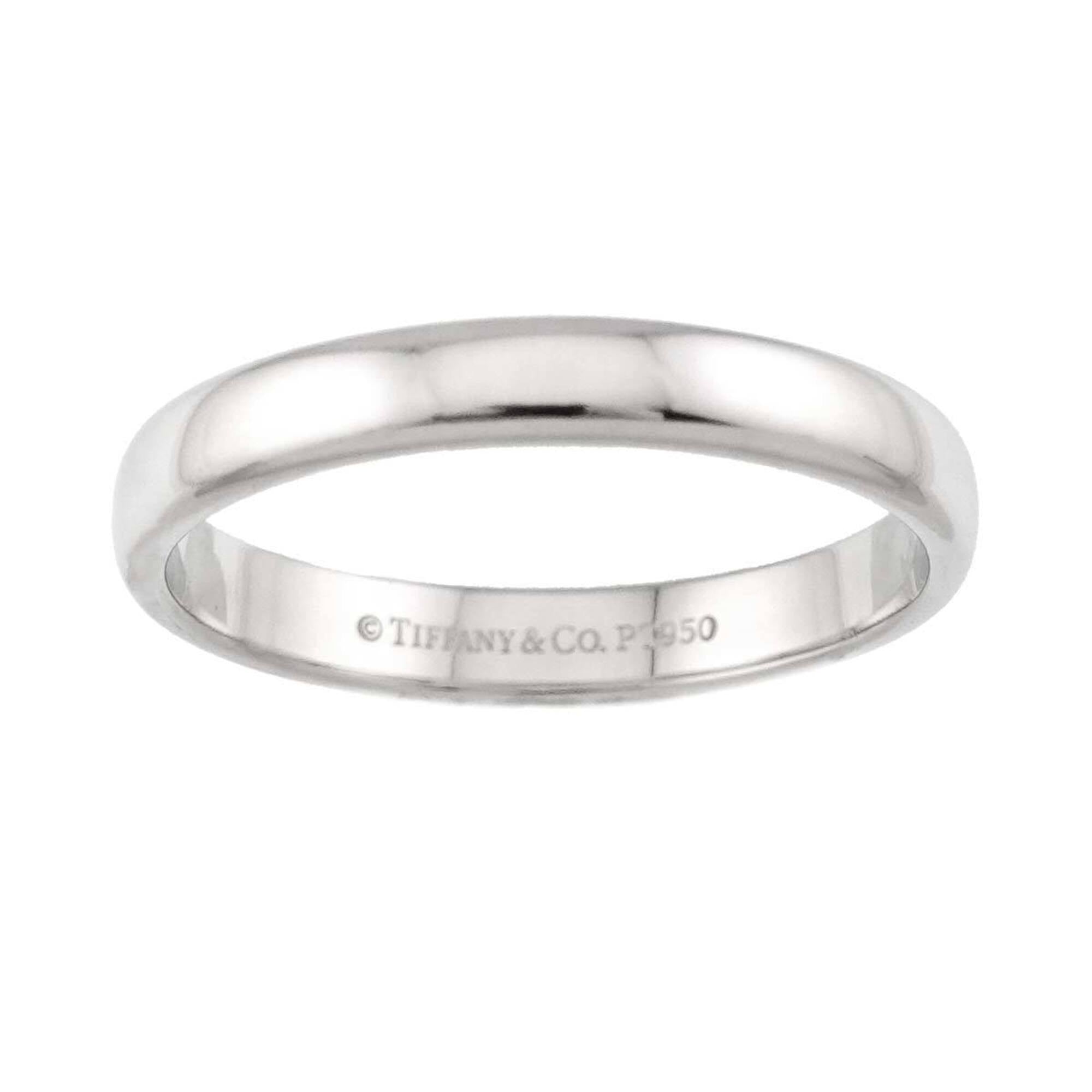 Tiffany Platinum Platinum 950 Band Ring (Pre-Owned)
