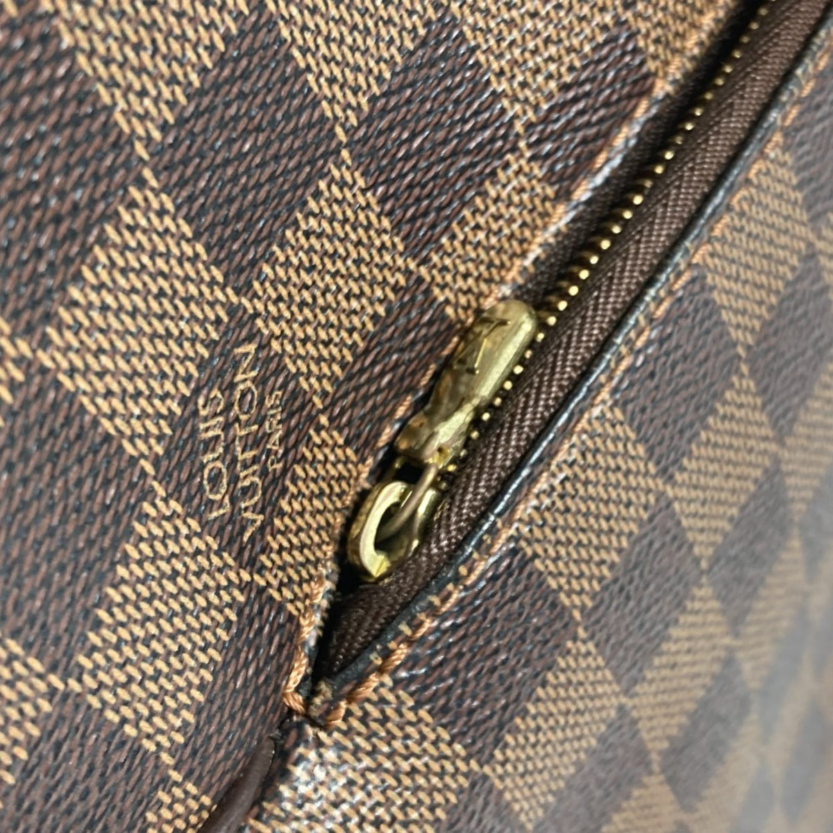 Louis Vuitton Brown Damier Canvas Shoulder Bag (Pre-Owned)