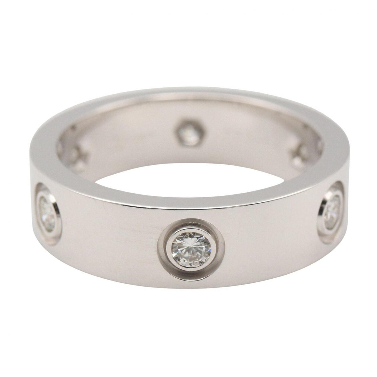 Cartier White Gold White Gold (18K) Band Ring (Pre-Owned)