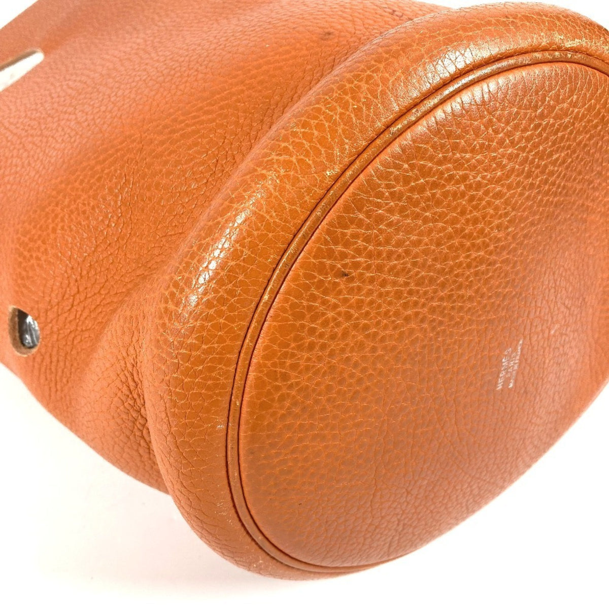 Hermes Orange Taurillon Clemence Leather Handbag Shoulder Bag (Pre-Owned)