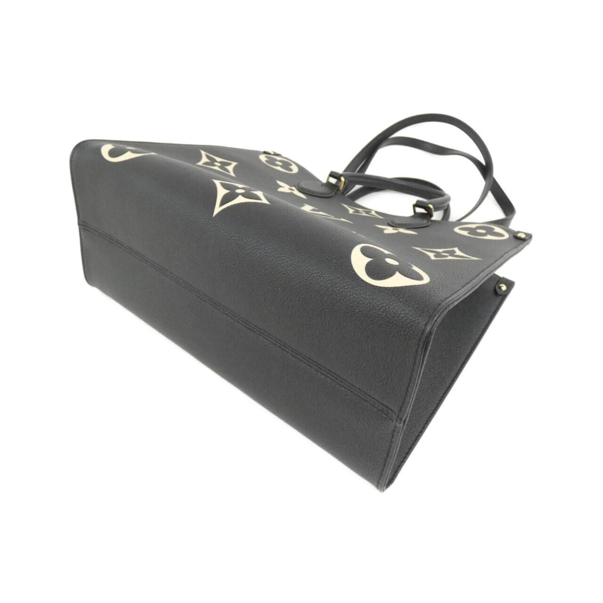 Louis Vuitton Monogram Empreinte Beige Black Leather Handbag (Pre-Owned)