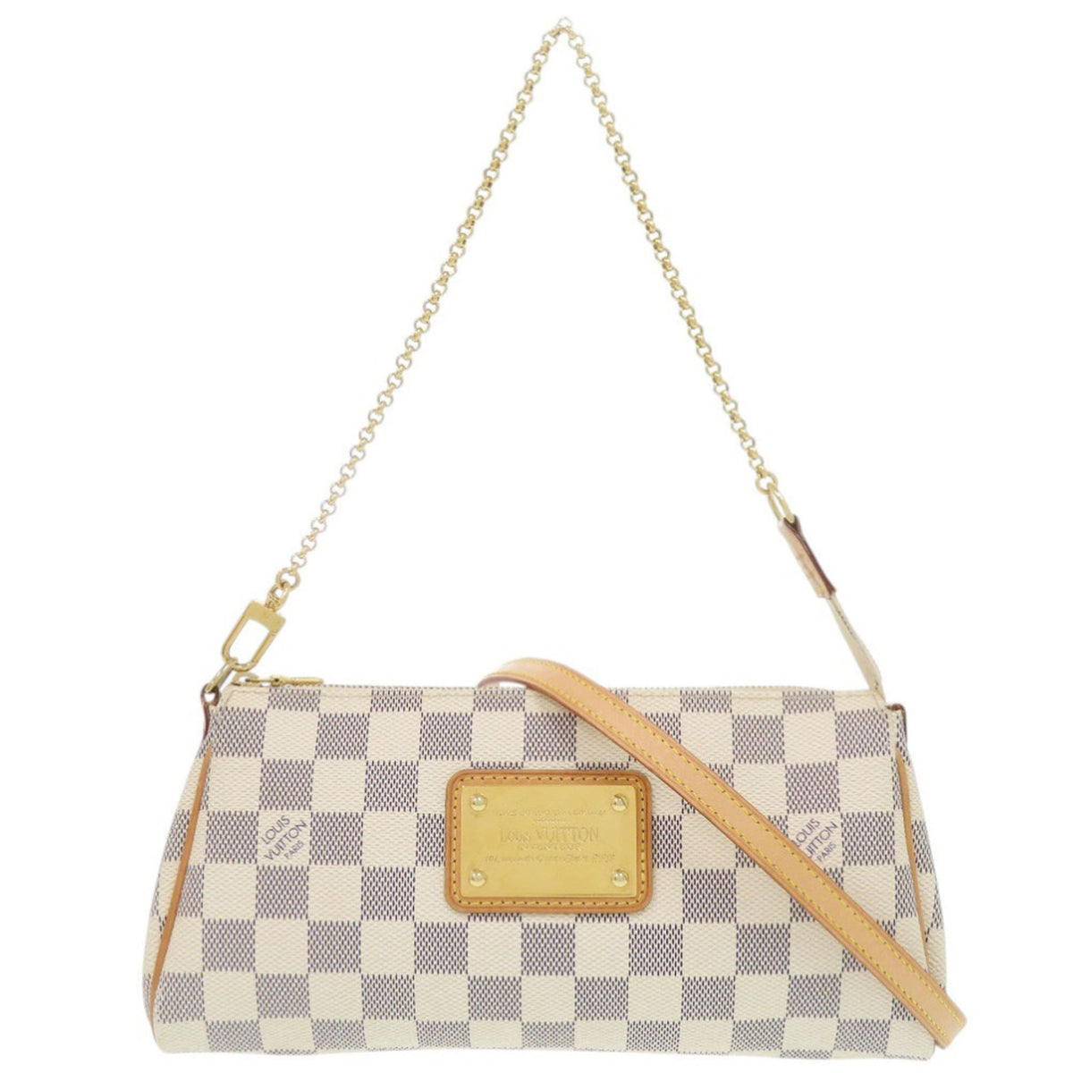 Louis Vuitton White Damier Azur Shoulder Bag (Pre-Owned)
