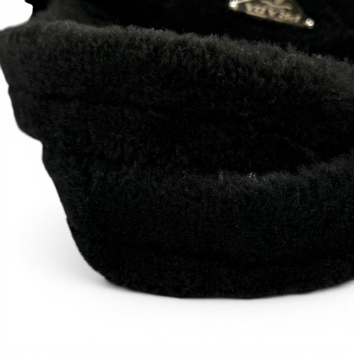 Prada Black Leather Pouch Shoulder Bag (Pre-Owned)