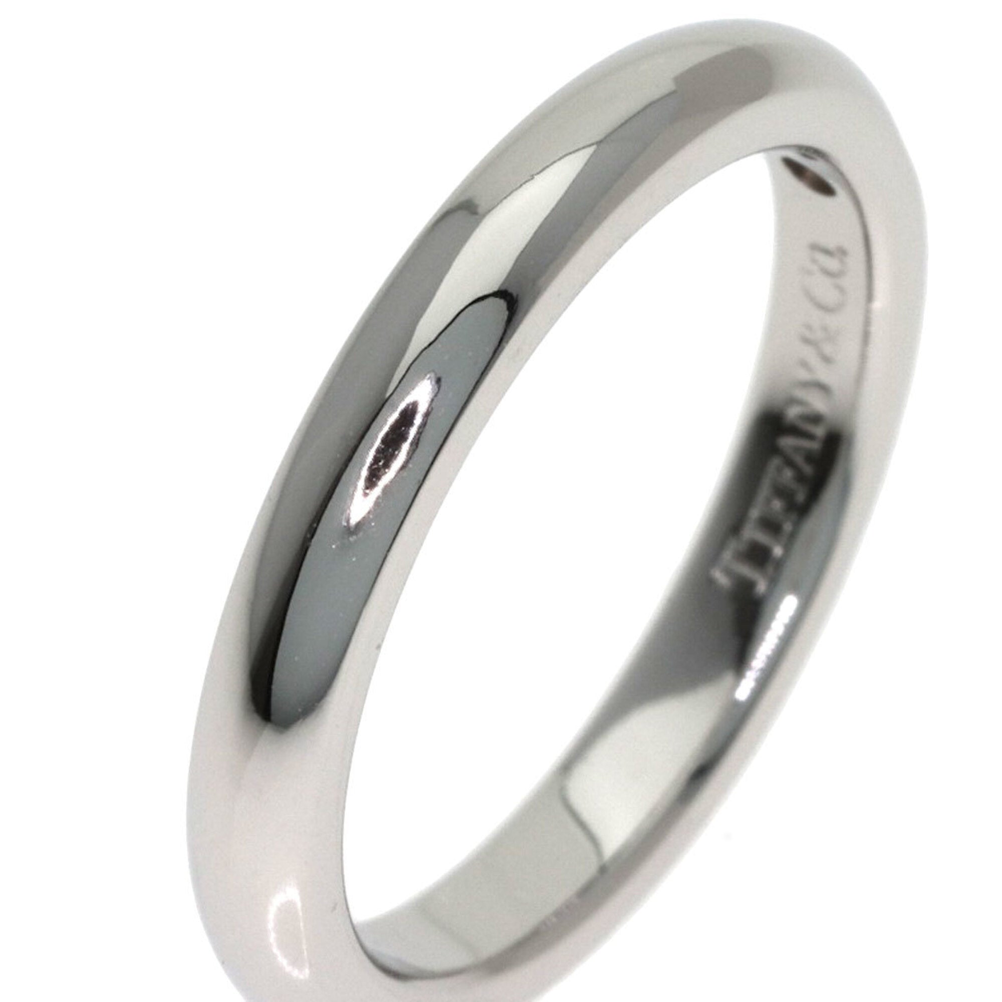 Tiffany Platinum Platinum 950 Band Ring (Pre-Owned)