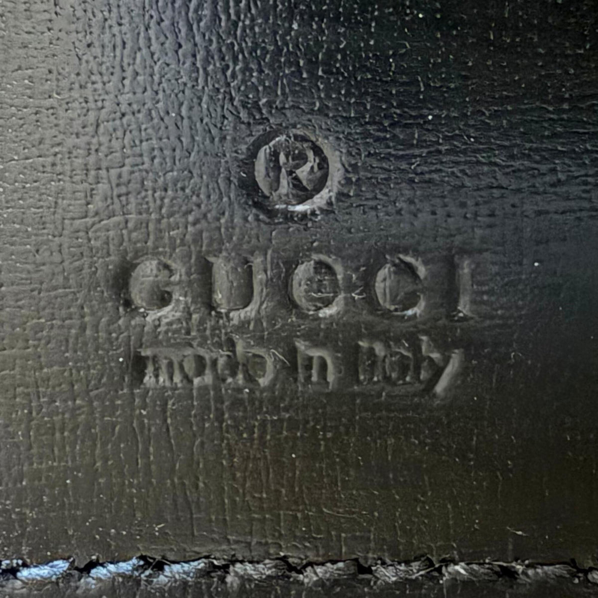 Gucci Black Leather Handbag Shoulder Bag (Pre-Owned)