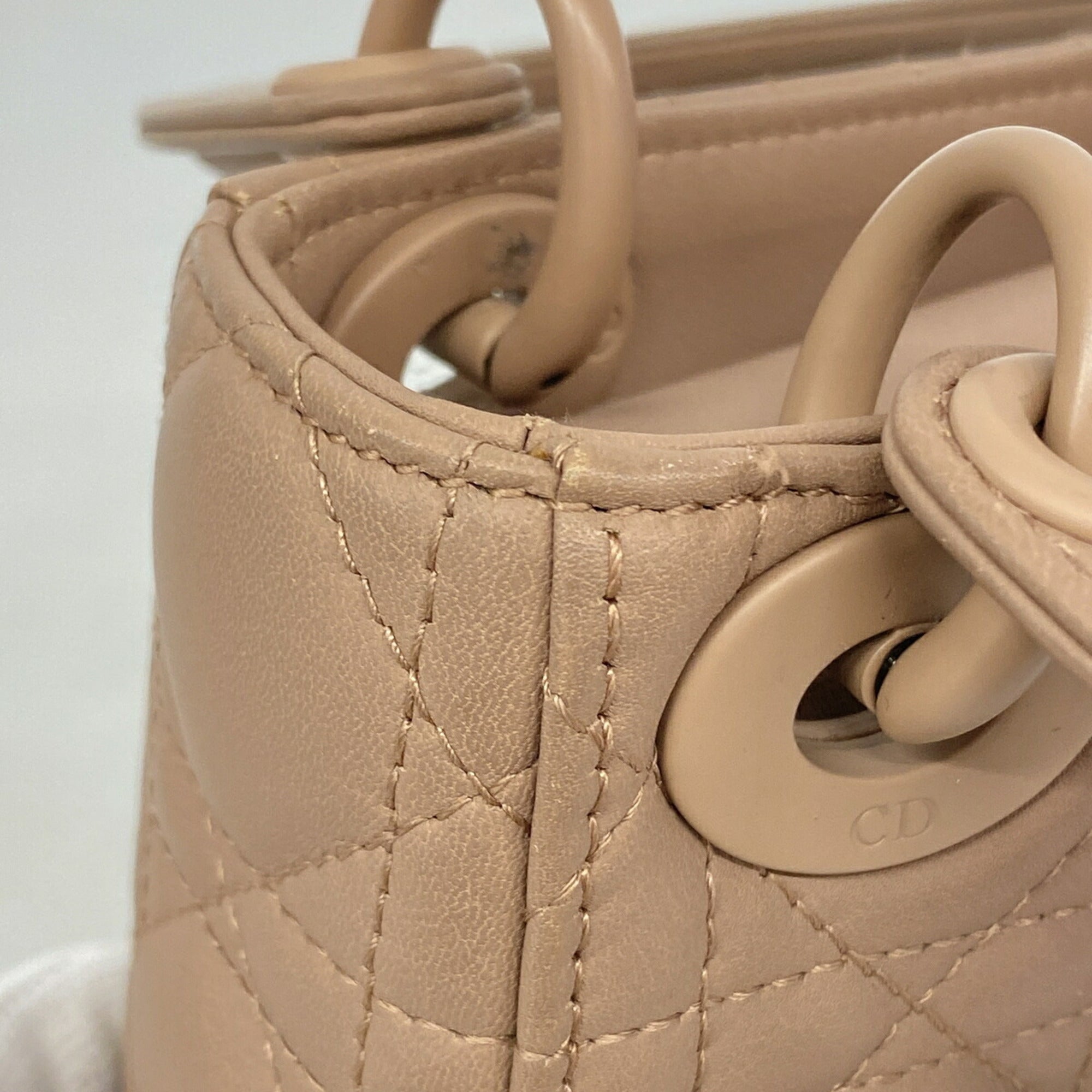 Christian Dior Pink Leather Handbag (Pre-Owned)