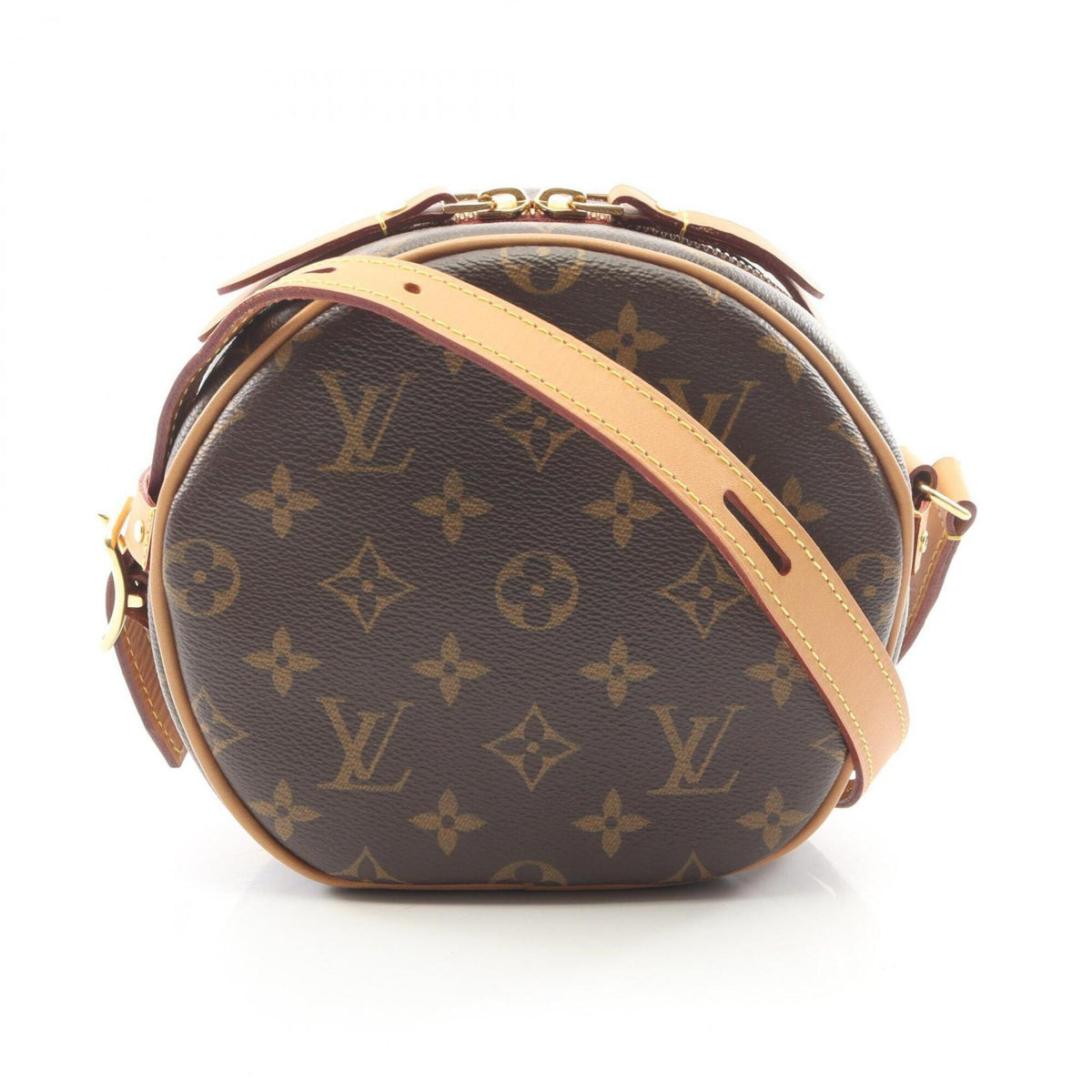 Louis Vuitton Brown Coated Canvas Leather Handbag Shoulder Bag (Pre-Owned)