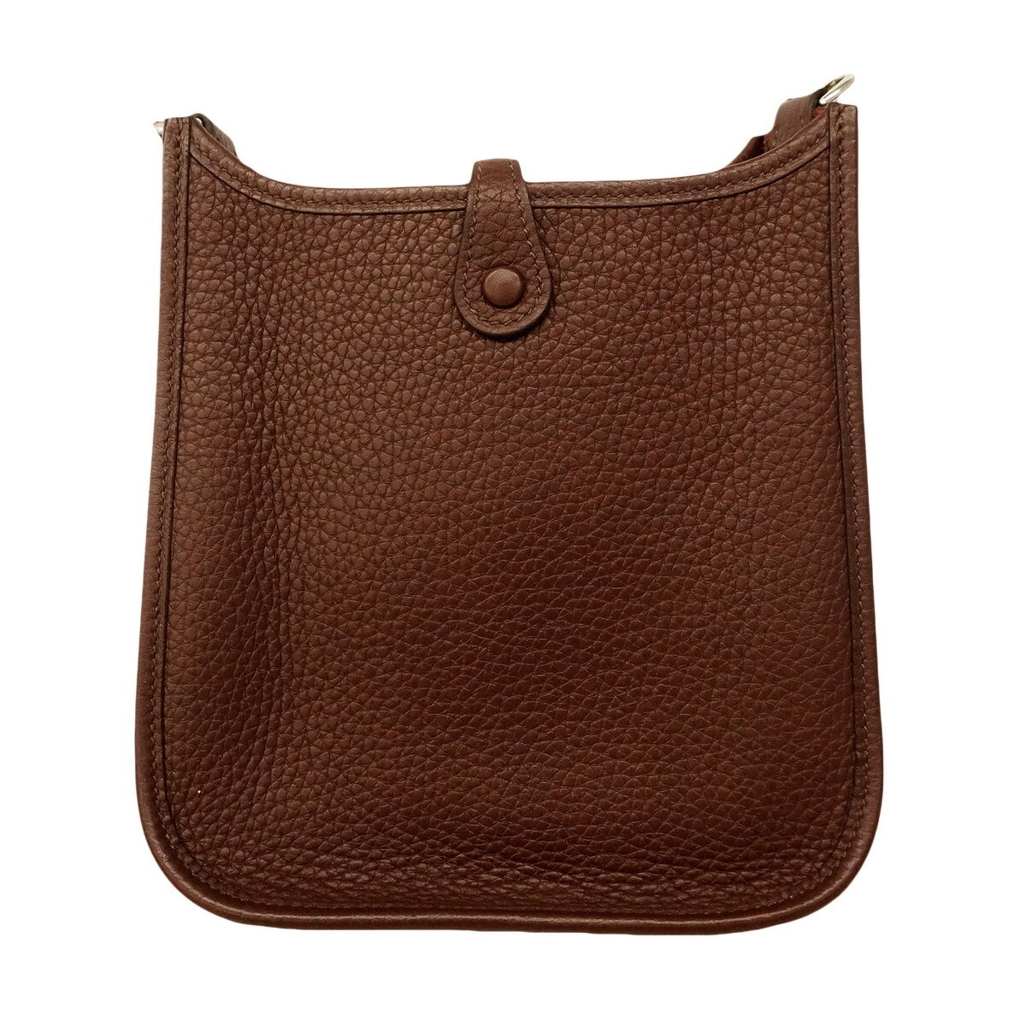 Hermes Brown Taurillon Clemence Leather Shoulder Bag (Pre-Owned)