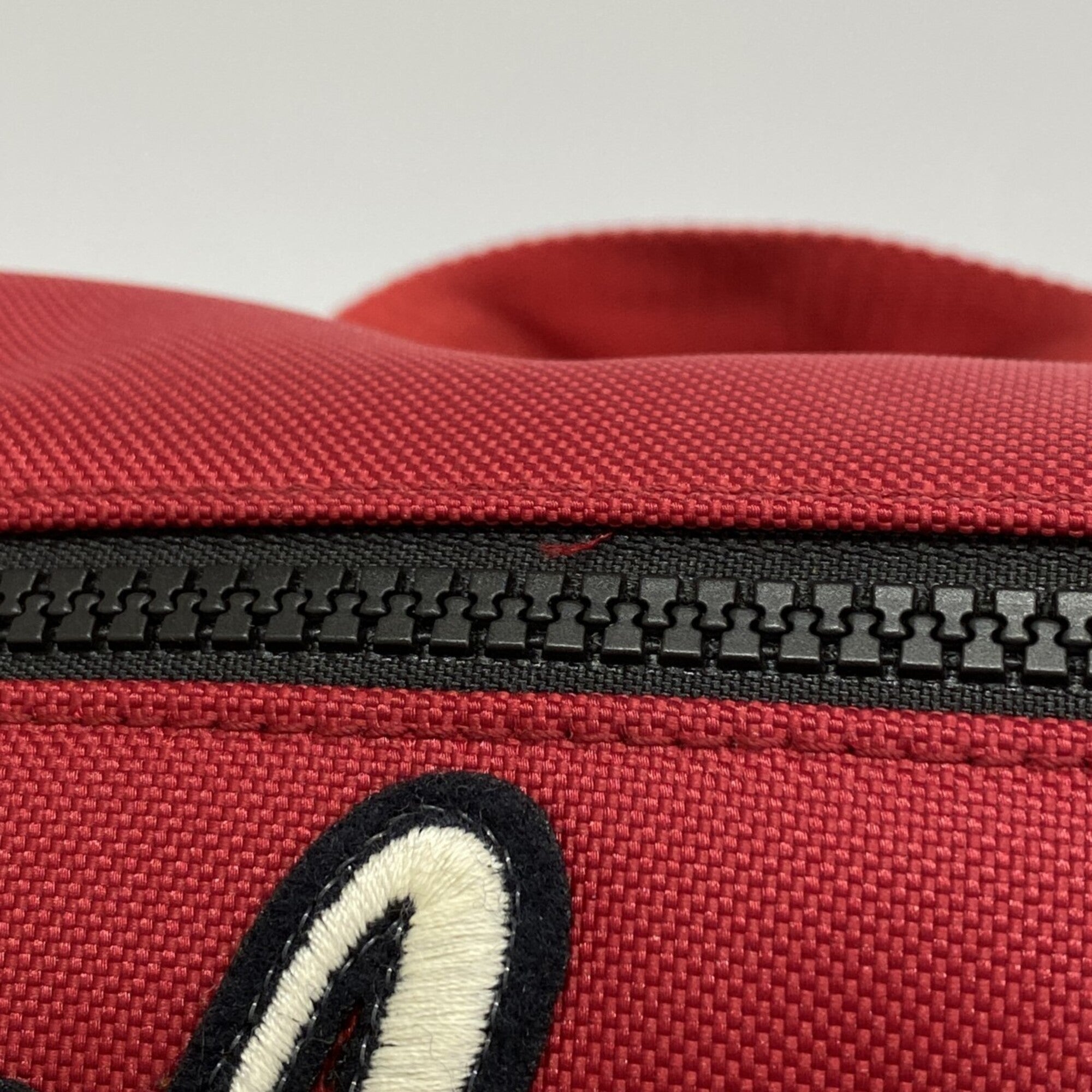 Gucci Red Color Nylon Backpack (Pre-Owned)
