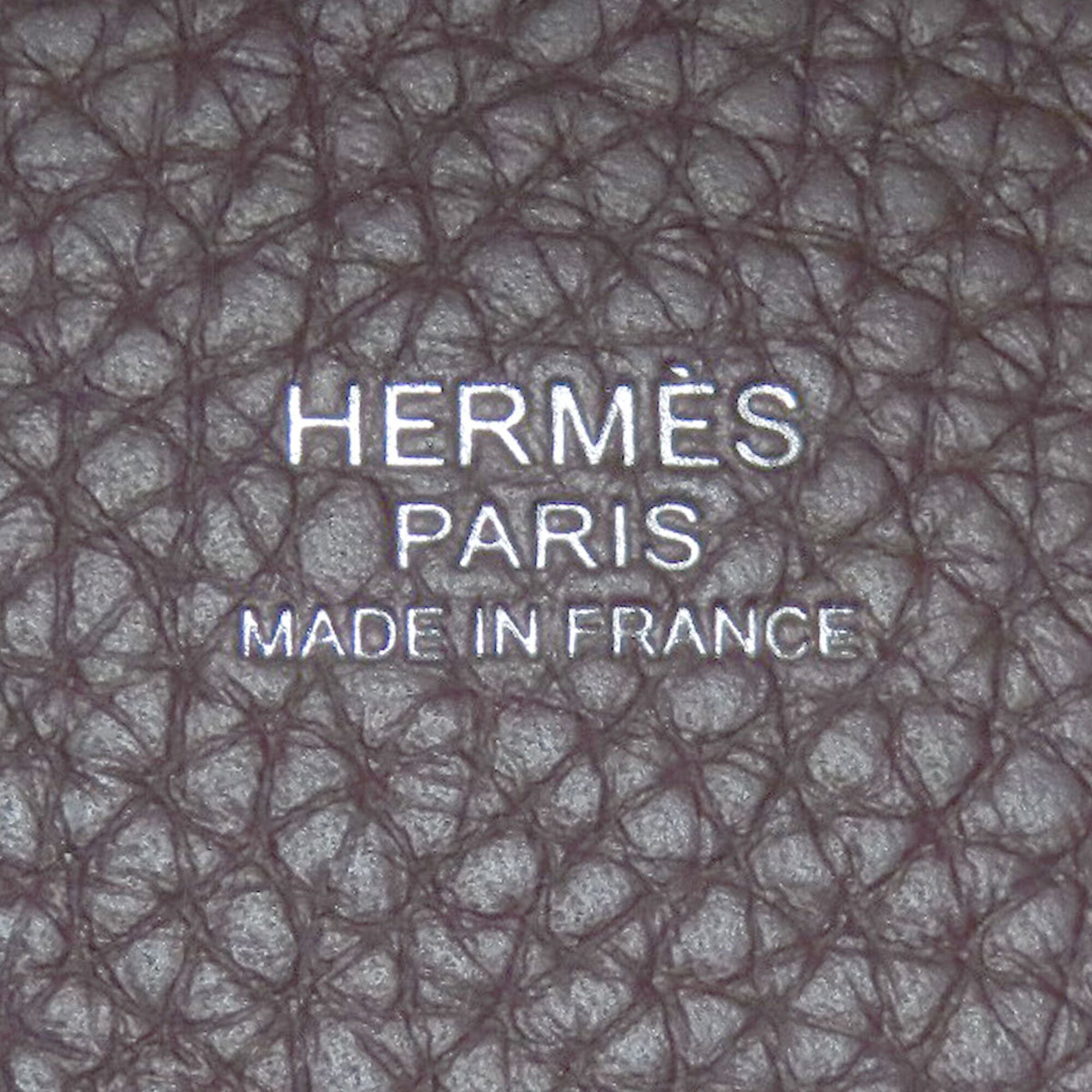 Hermes Bordeaux Taurillon Clemence Leather Handbag (Pre-Owned)