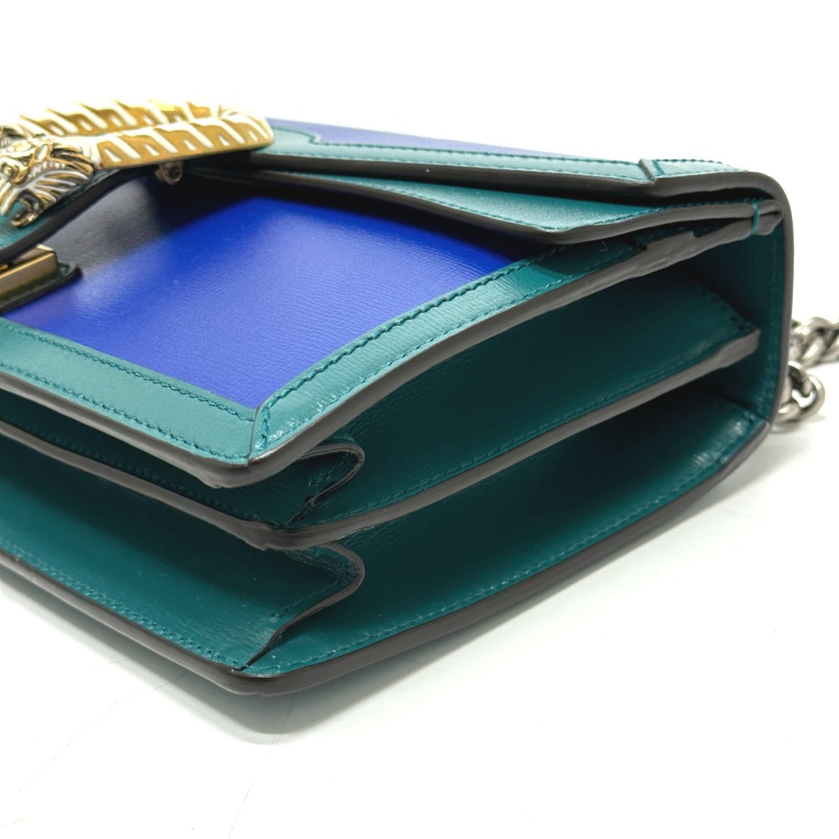 Gucci Blue Leather Shoulder Bag (Pre-Owned)