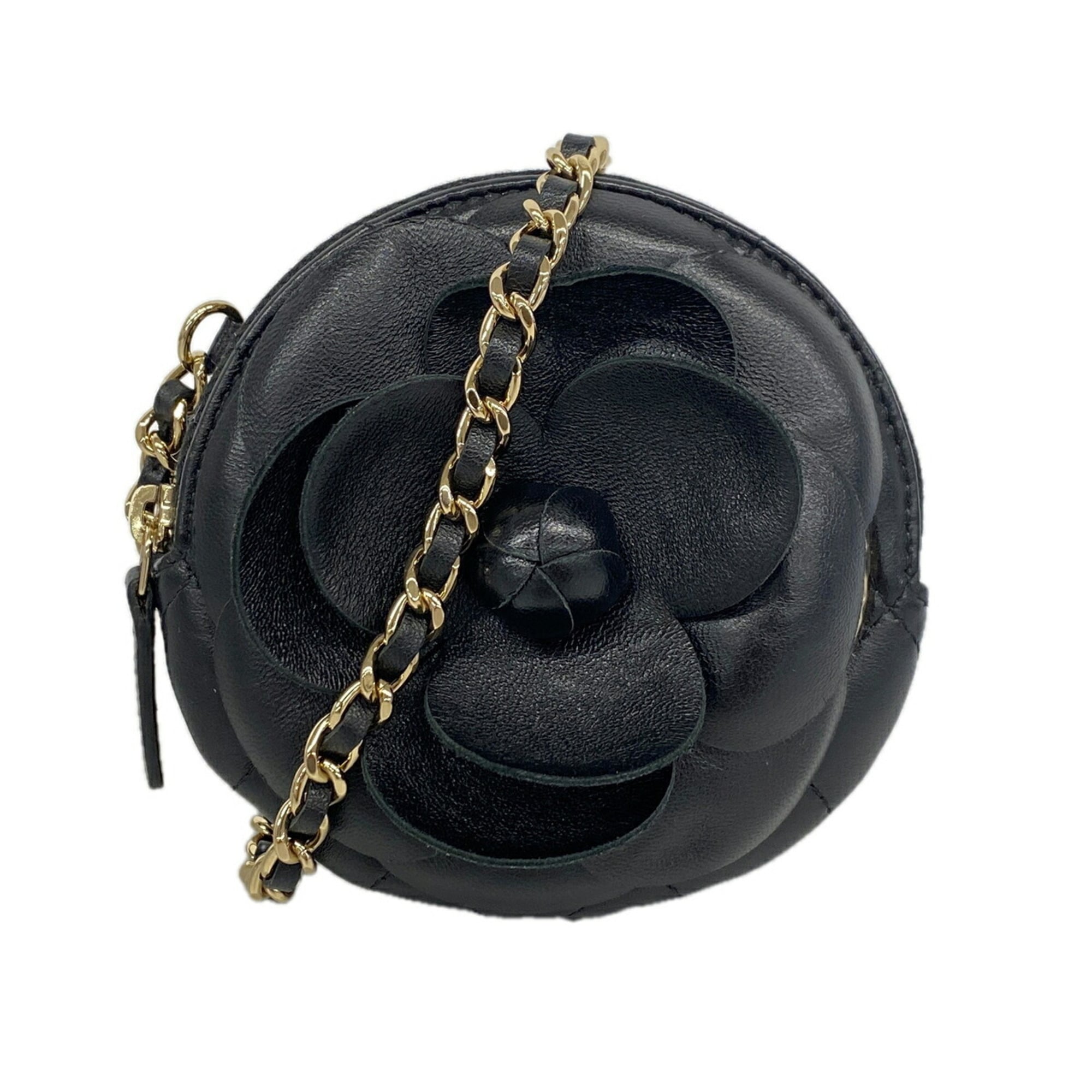Chanel Black Leather Shoulder Bag (Pre-Owned)