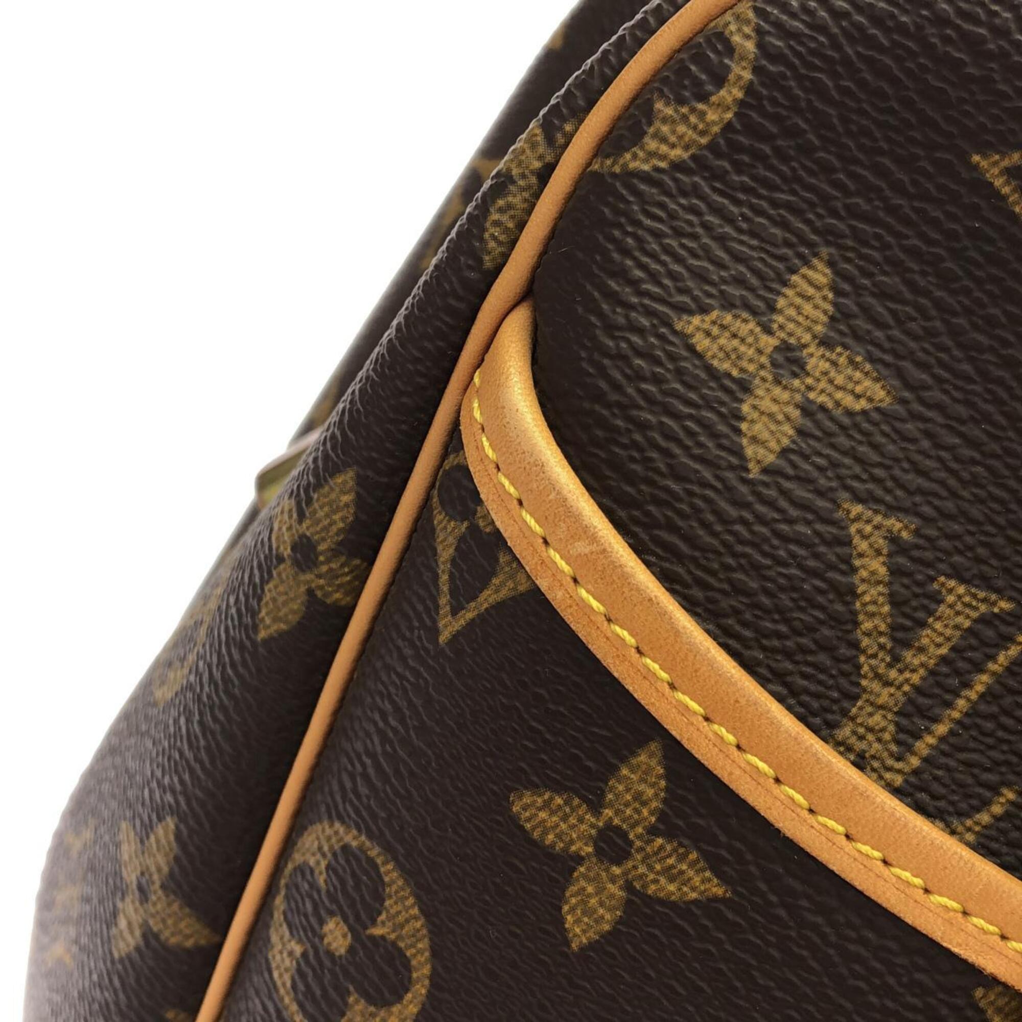 Louis Vuitton Marron Coated Canvas Handbag (Pre-Owned)